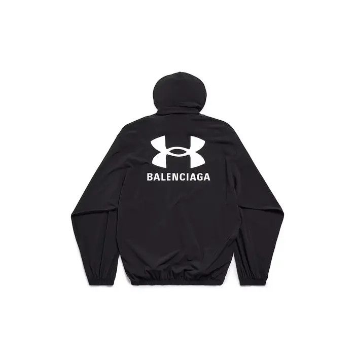 Balenciaga × Under Armour o1bcso1str0326 Under Armour® Winbreaker Jacket in Black Size US XS / EU 42 / 0 - 6 Thumbnail