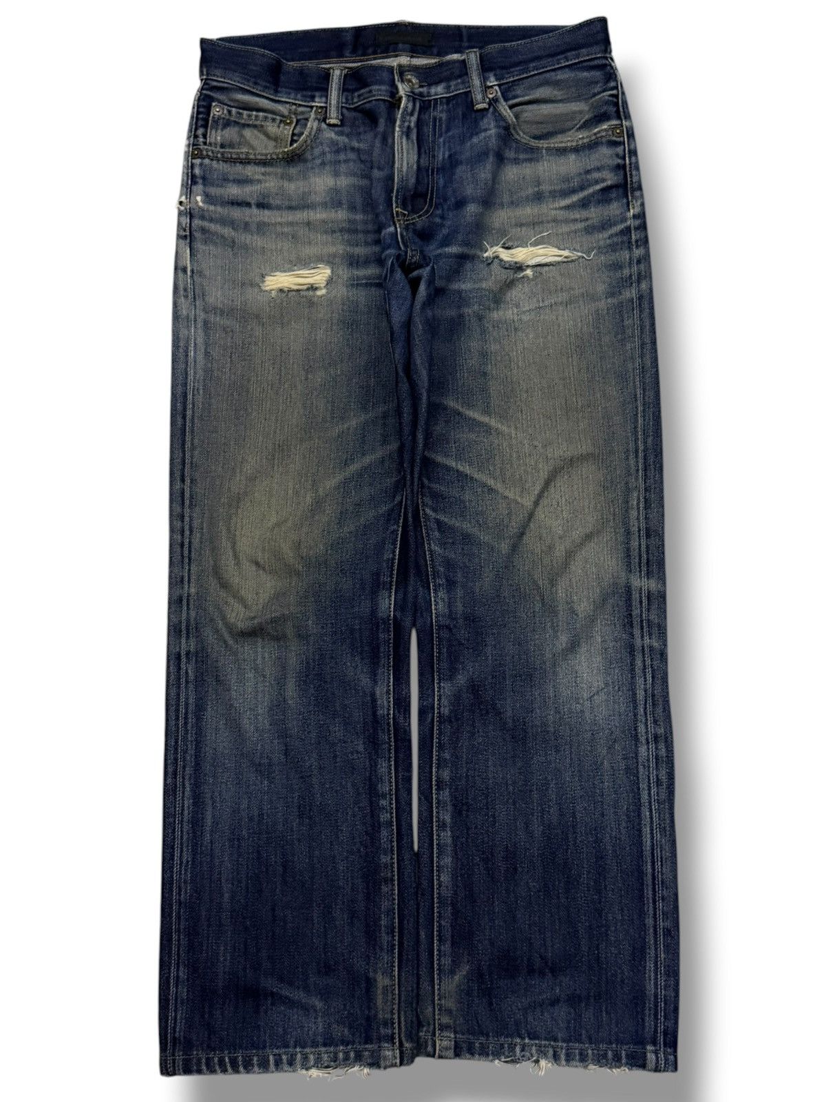 Uniqlo Vintage UNIQLO Jeans Regular Straight Kaihara Denim| Size 31 Size US 31 - 2 Thumbnail