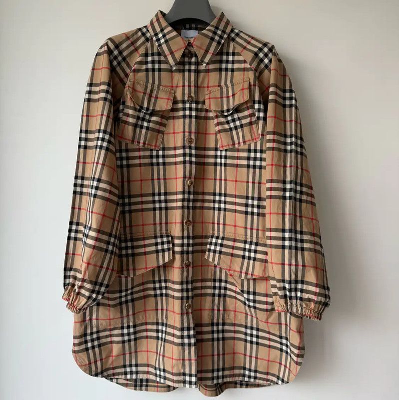 Burberry Burberry Long Sleeve Cotton Check Shirt Size L / US 10 / IT 46 - 1 Thumbnail