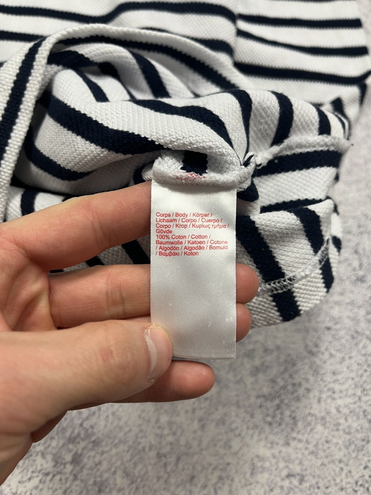 Lacoste × Other Lacoste Live Long Sleeve Striped Polo T-Shirt Size US S / EU 44-46 / 1 - 18 Thumbnail