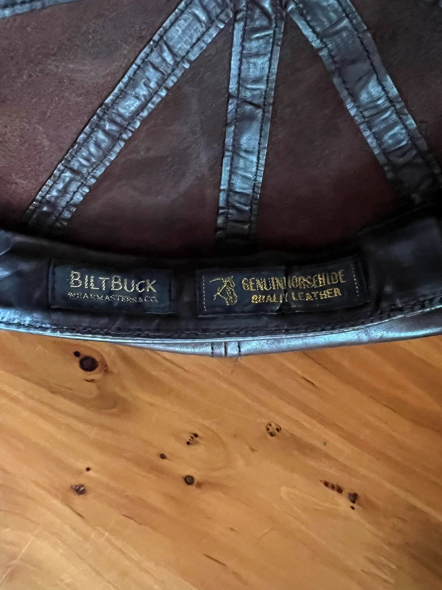 Other JapaneseHorsehide 8-Panel Newsboy Cap Handmade 56.5cm S Head Size ONE SIZE - 8 Thumbnail