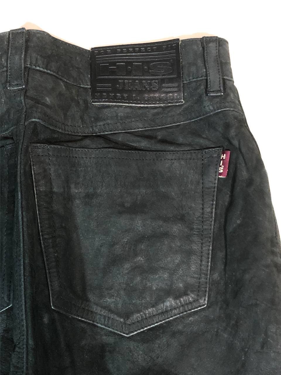 Vintage HIS Racing Biker Leather Pants Vintage Size US 30 / EU 46 - 6 Thumbnail