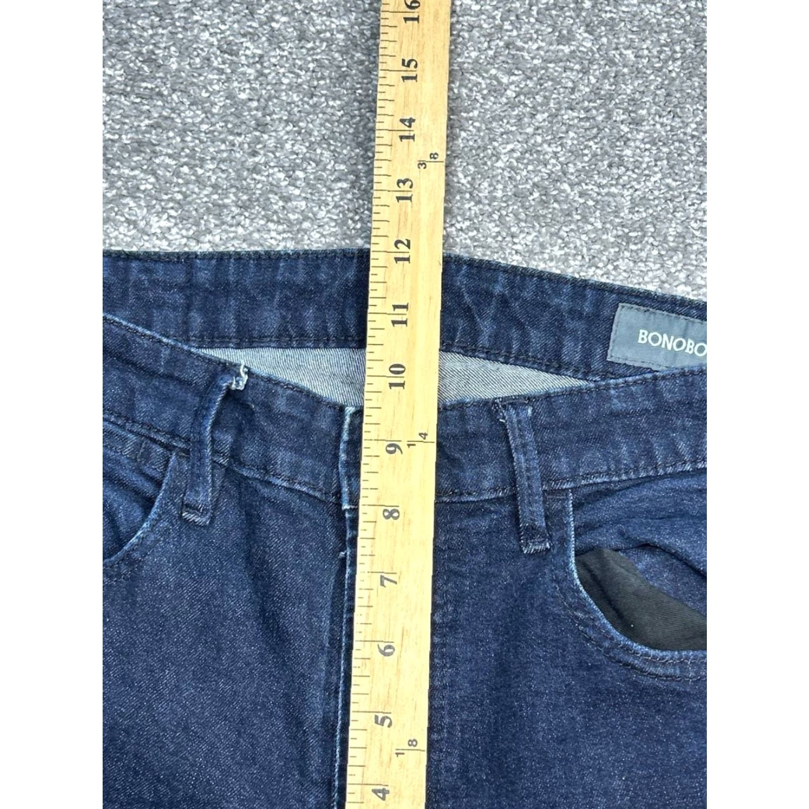 Bonobos Bonobos Jeans Mens 31 Blue Denim Cotton Low Rise Tailored Fit Straight Leg 30x31 Size US 31 - 5 Thumbnail