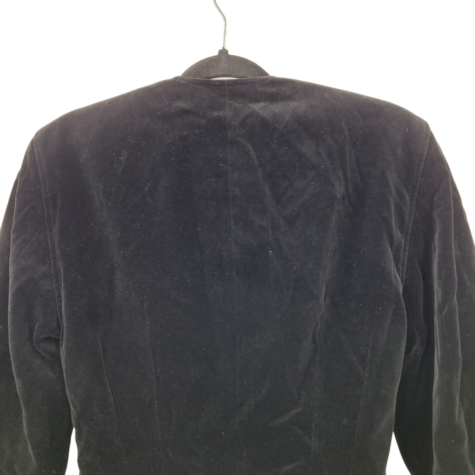 Escada Vintage Escada Womens Black Velvet Tuxedo Bolero Jacket XS F Size XS / US 0-2 / IT 36-38 - 8 Thumbnail