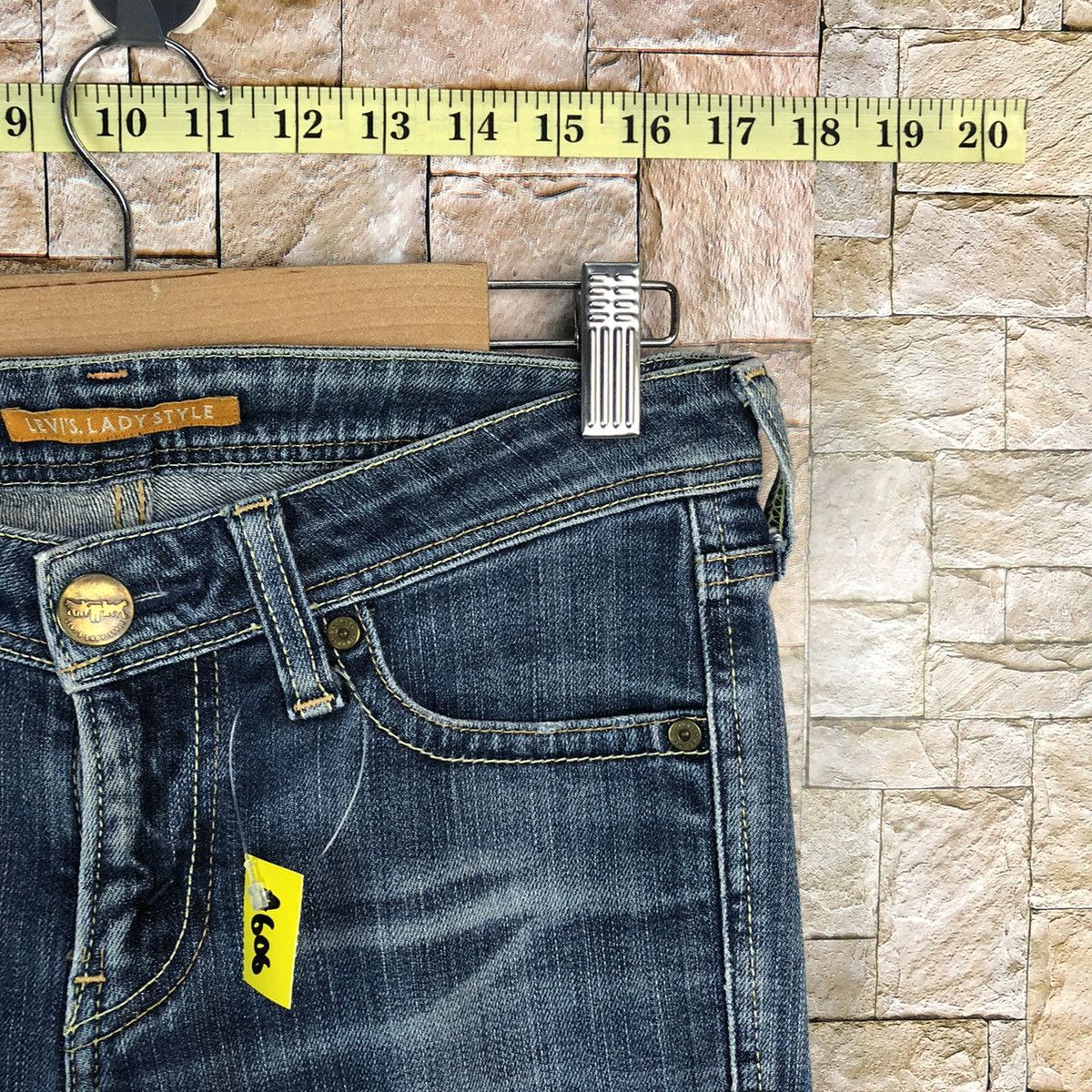 Levi's Levis Ladies Blue Disstressed Denim Pants #A606 Size 29" - 9 Thumbnail