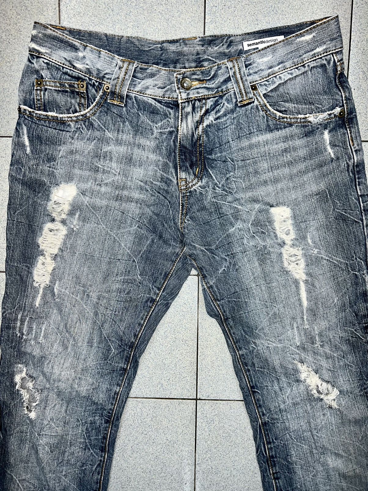 Japanese Brand × semanticdesign SEMANTIC DESIGN FLARED JEANS Size US 33 - 4 Thumbnail