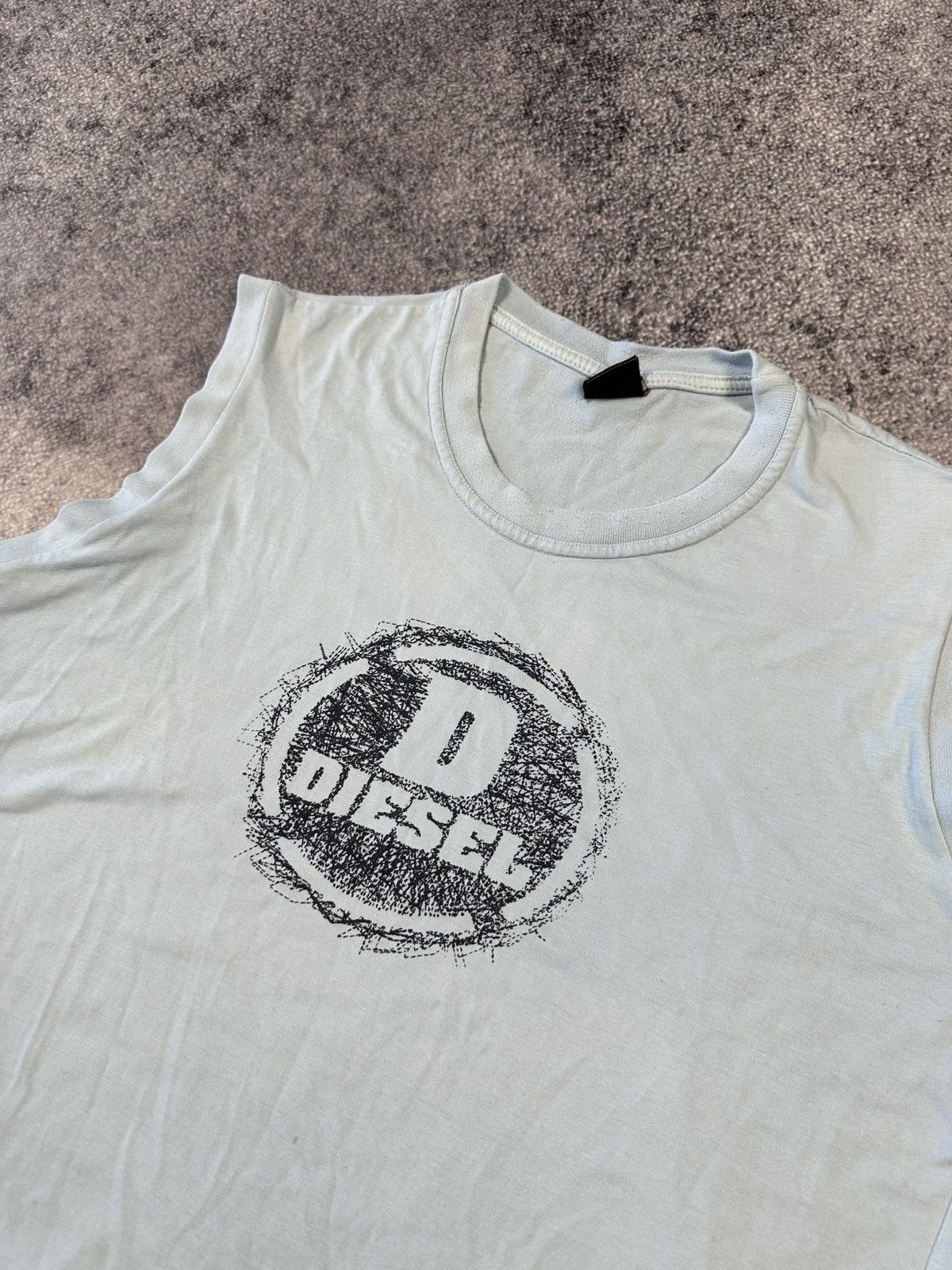 Diesel Y2K Vintage Big Logo Diesel Tank Top Streetwear Rare Casual Size US M / EU 48-50 / 2 - 2 Thumbnail
