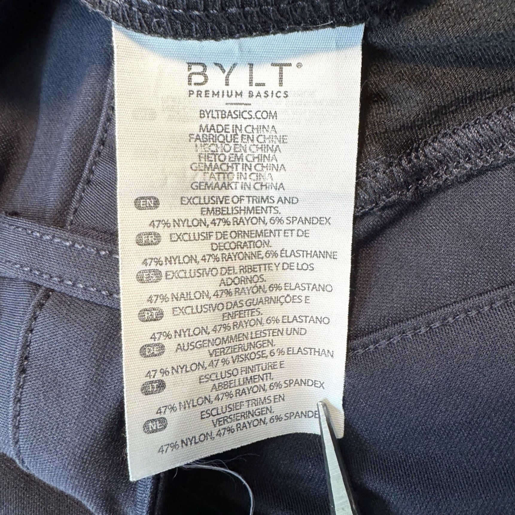 Vintage BYLT Premium Basics Pants Mens 33 Tall Navy Blue Everyday Pant 2.0 Regular Rise 10 Zip Button Chino Pockets Knit Stretch Casual Business Travel Size US 33 - 7 Thumbnail