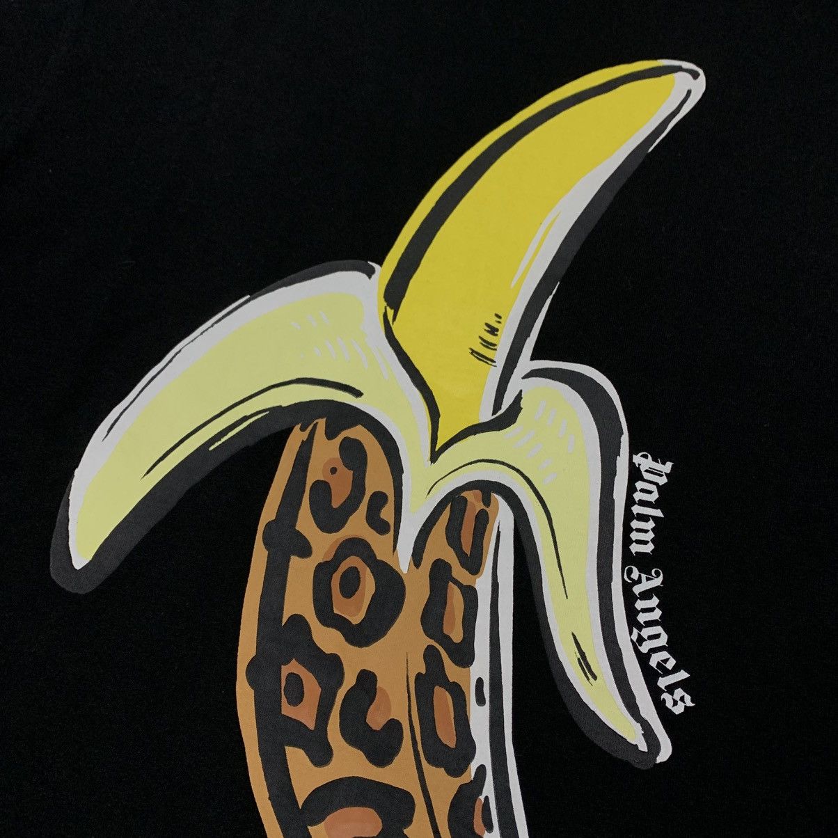 Palm Angels Palm Angels Large Leopard Banana Black Tee Size US L / EU 52-54 / 3 - 3 Thumbnail