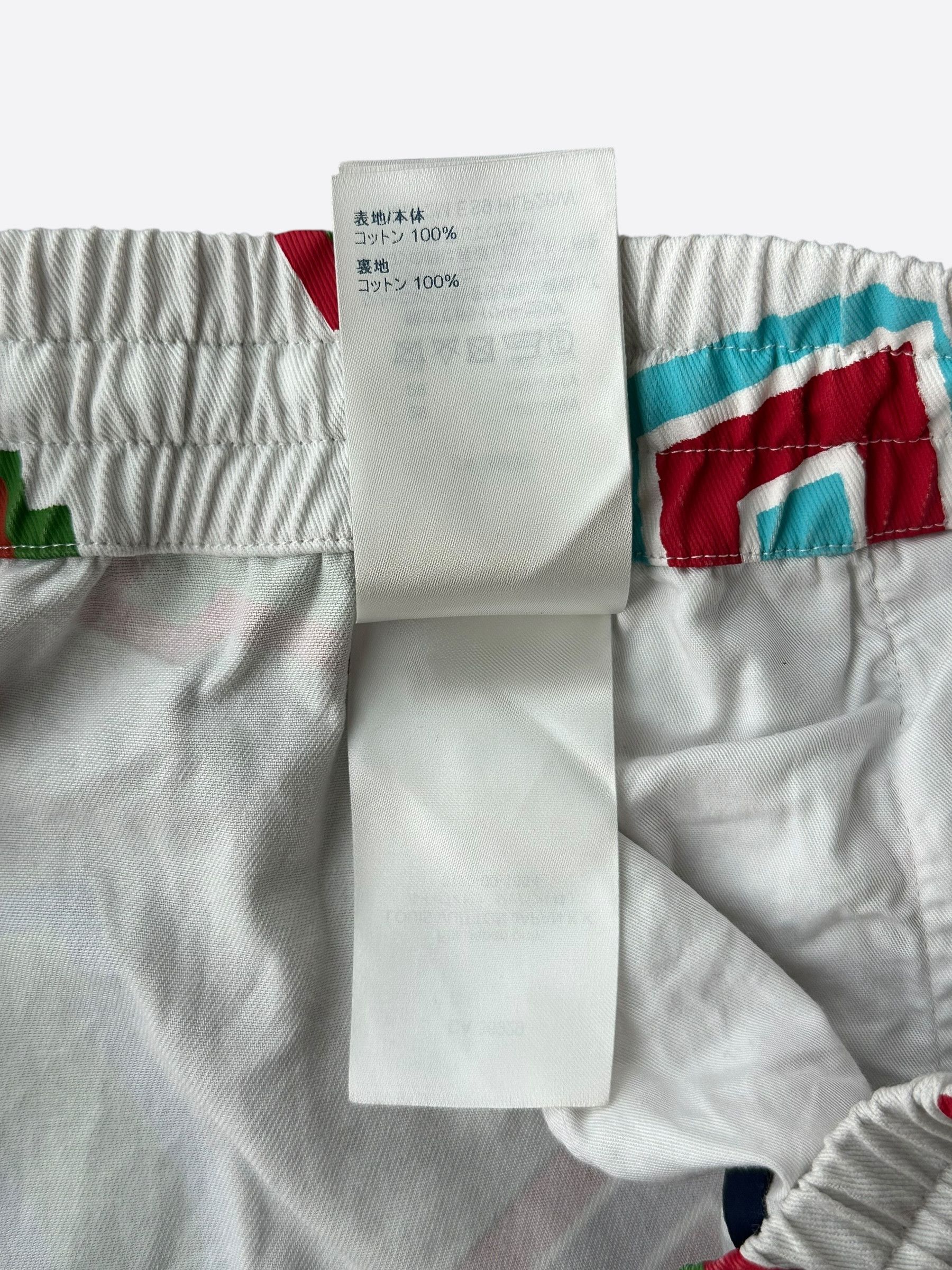 Louis Vuitton Louis Vuitton NBA White Multicolor Letter Shorts Size US 34 / EU 50 - 6 Thumbnail