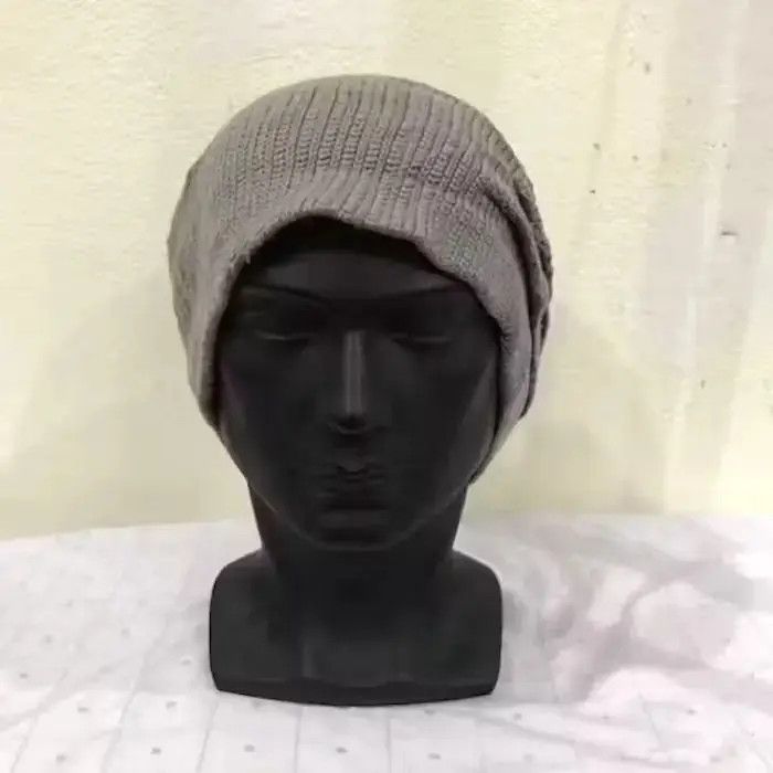 Japanese Brand BQ Plain Beanie Hat Size ONE SIZE - 3 Thumbnail