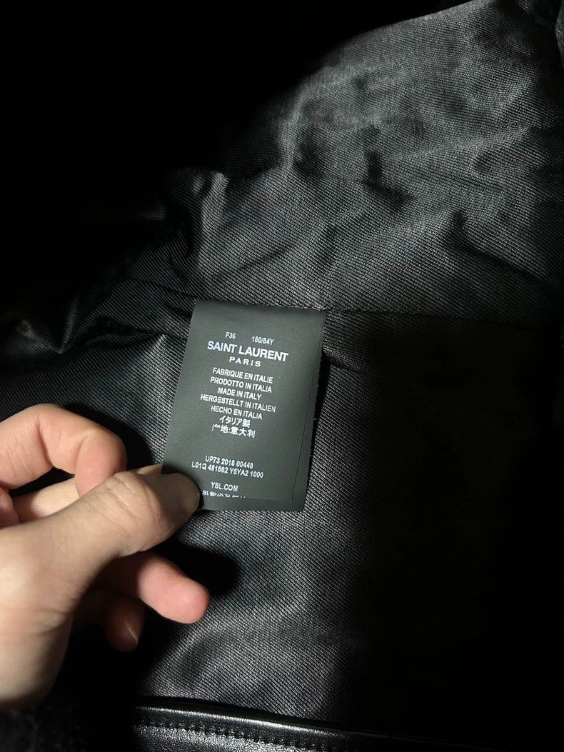 Saint Laurent Paris saint Laurent paris18FW L01 Zipper Motorcycle Leather Jack Size XS / US 0-2 / IT 36-38 - 6 Thumbnail
