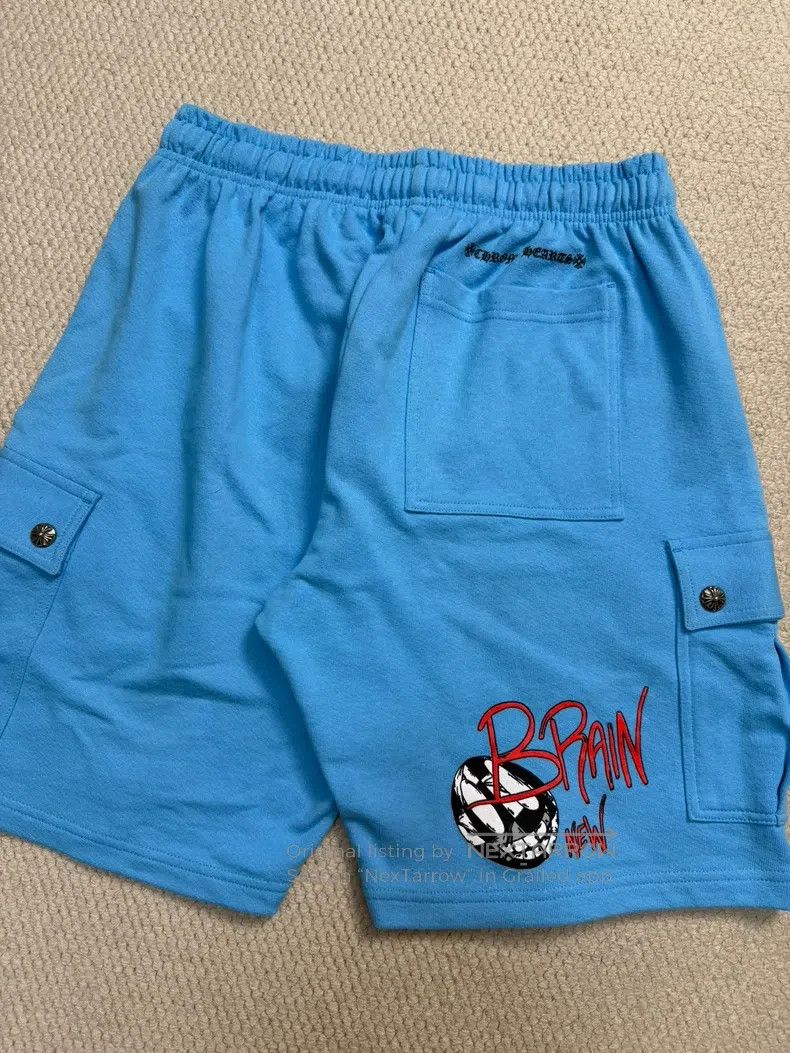 Chrome Hearts CHROME HEARTS Size XL Mattyboy graffiti blue shorts Size US 33 - 4 Thumbnail