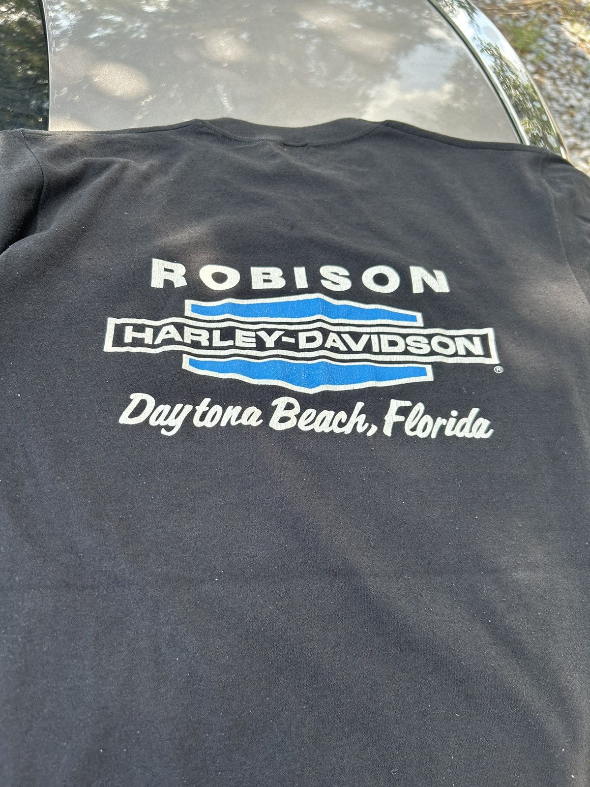 Harley Davidson × Vintage Rare 80s Harley Davidson eagle glasses shirt Size US L / EU 52-54 / 3 - 3 Thumbnail