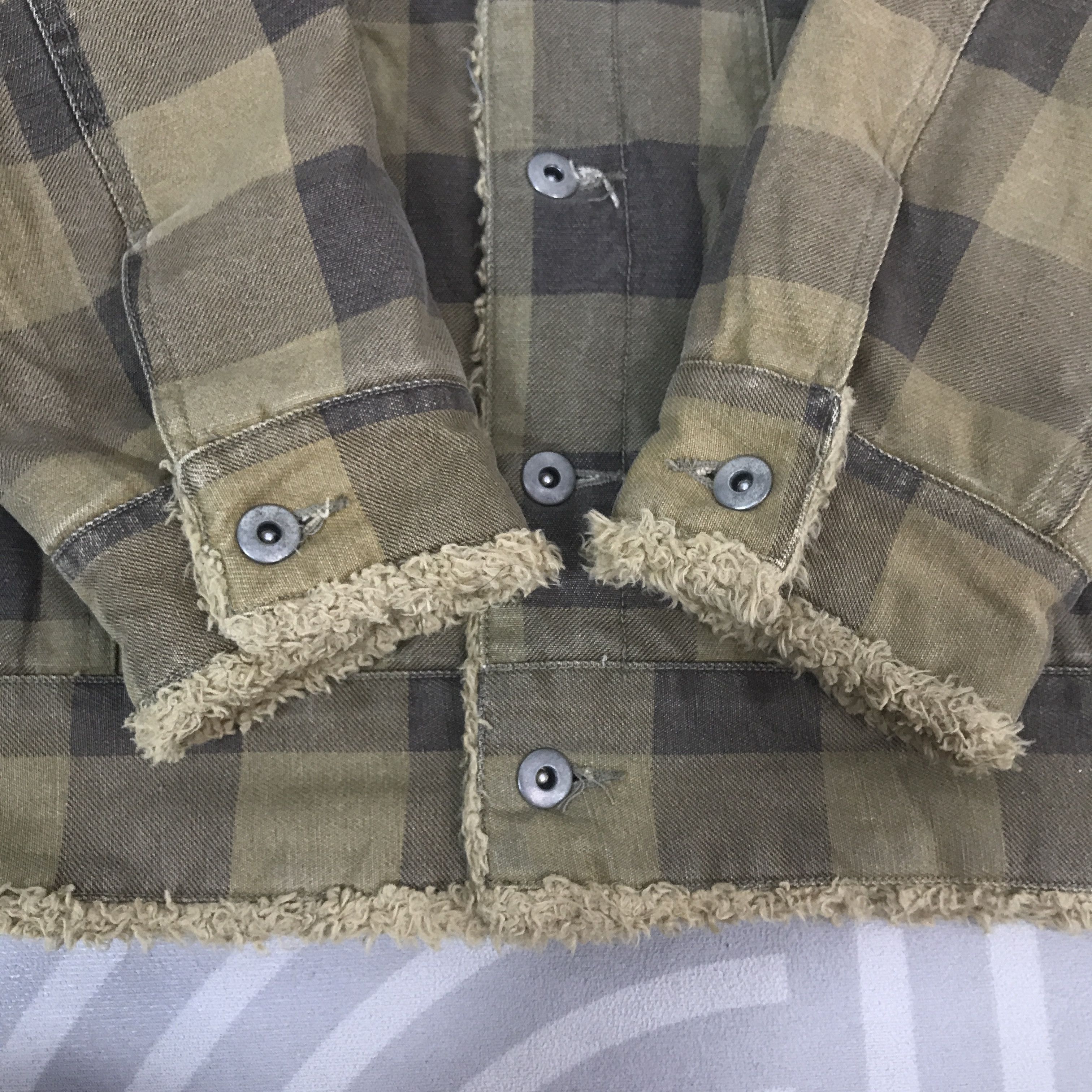 Japanese Brand Vintage Sky Walk Ranch tartan button sherpa Jacket Size US M / EU 48-50 / 2 - 9 Thumbnail