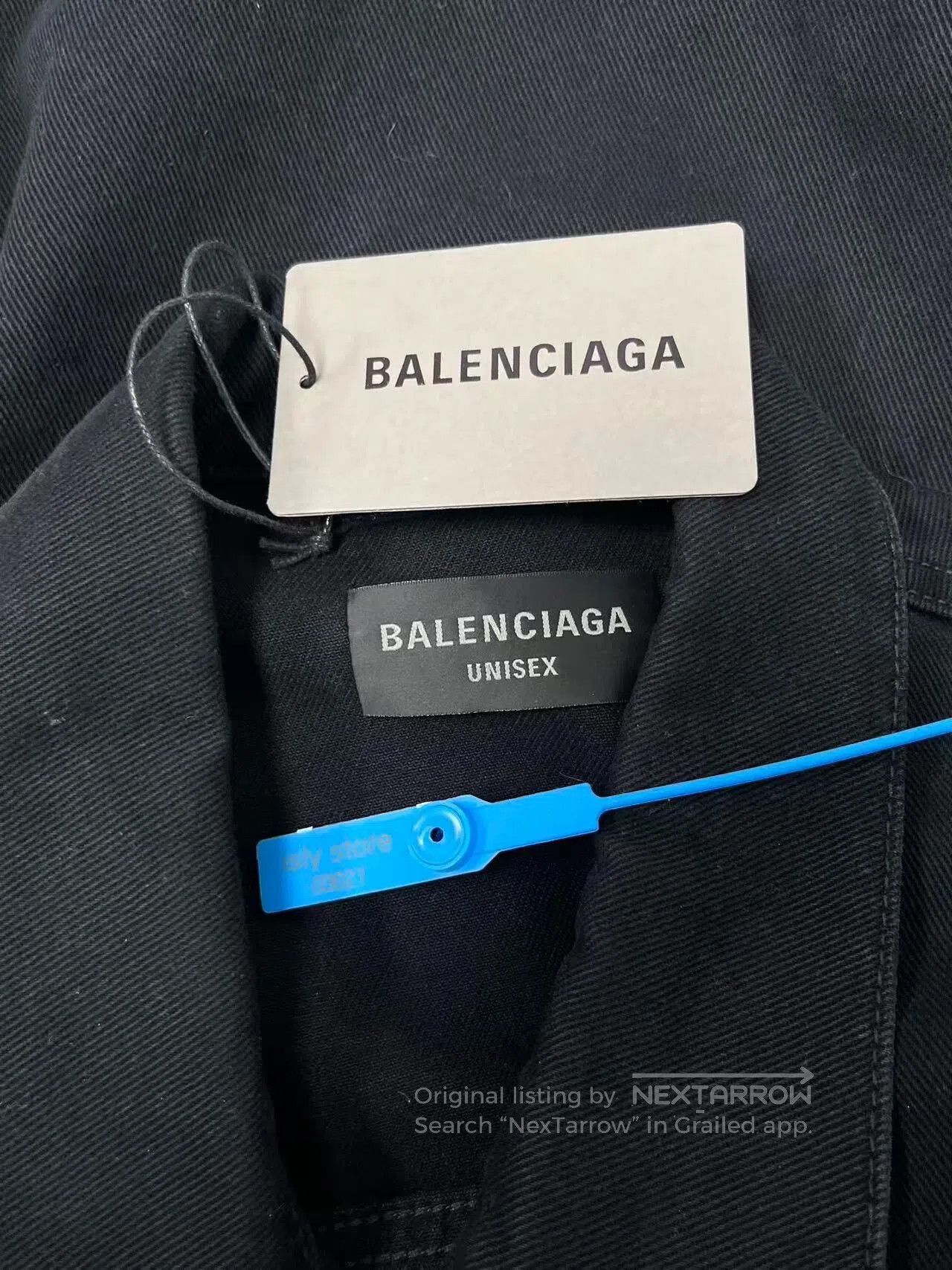 Balenciaga Balenciaga Logo Print Long Sleeve Denim Jacket. Size US M / EU 48-50 / 2 - 4 Thumbnail