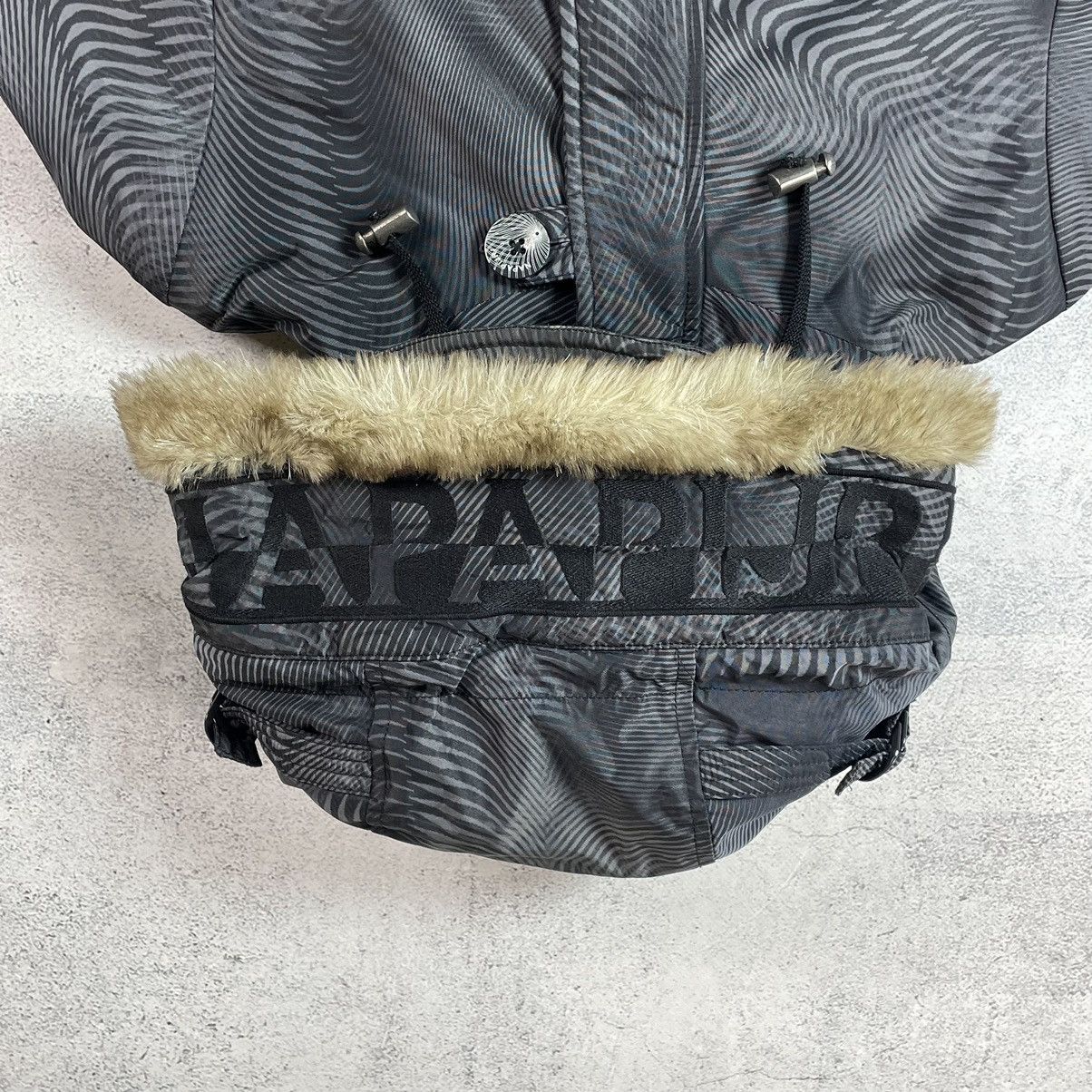 If Six Was Nine × Japanese Brand × Napapijri Avant Garde Opium Y2K Faux Fur Jacket Rick Owens Carti Style Size S / US 4 / IT 40 - 12 Thumbnail