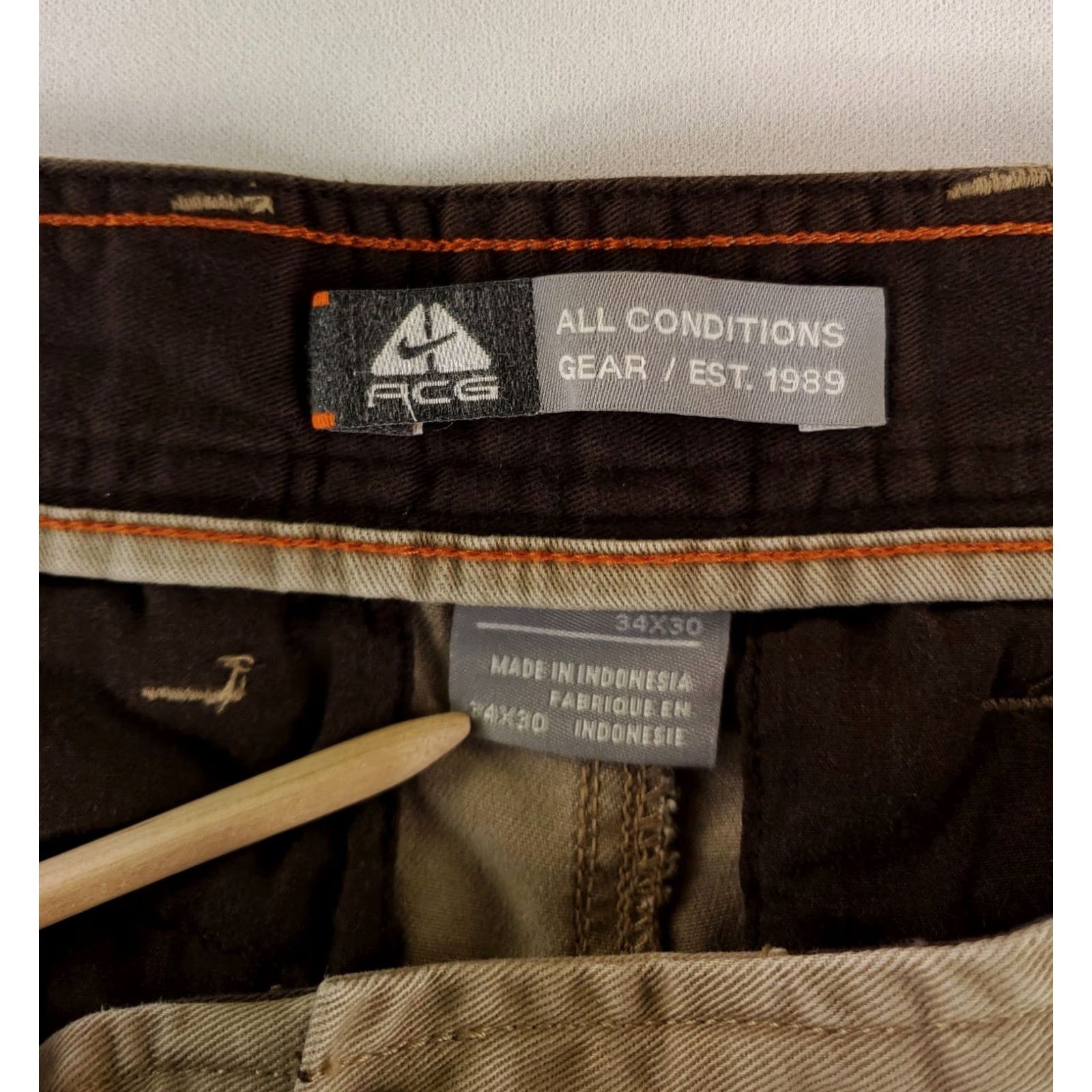 Nike Nike ACG VTG Y2K Cargo Pants Khaki Beige Mens 34x30 34x27 Actual Cargo Pants Mens Size US 34 / EU 50 - 3 Thumbnail