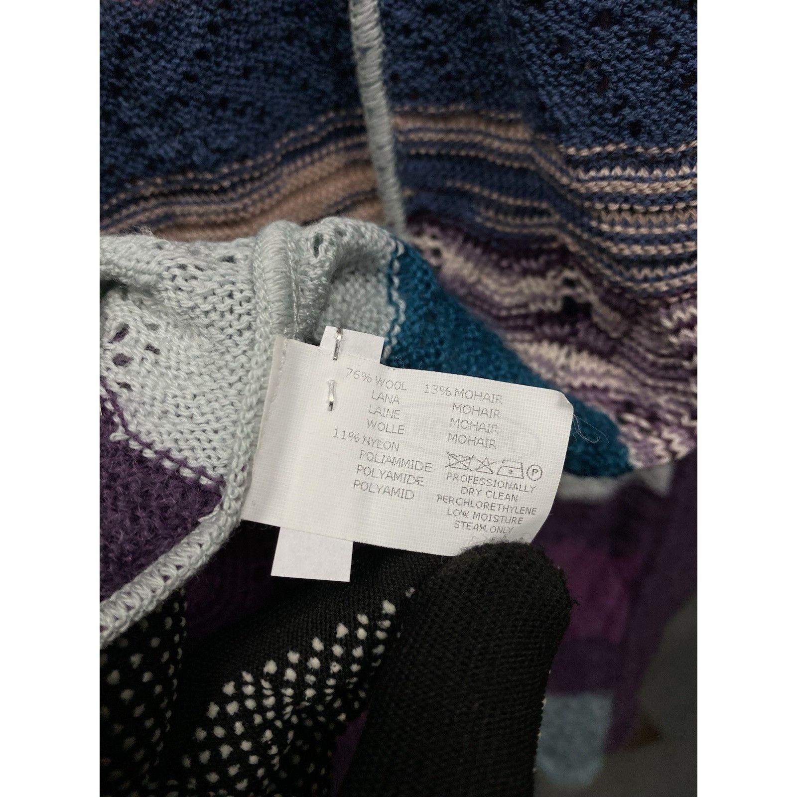 Missoni Missoni Women's Wool Multicolored Long Open Front Knit Cardi Size M / US 6-8 / IT 42-44 - 11 Thumbnail
