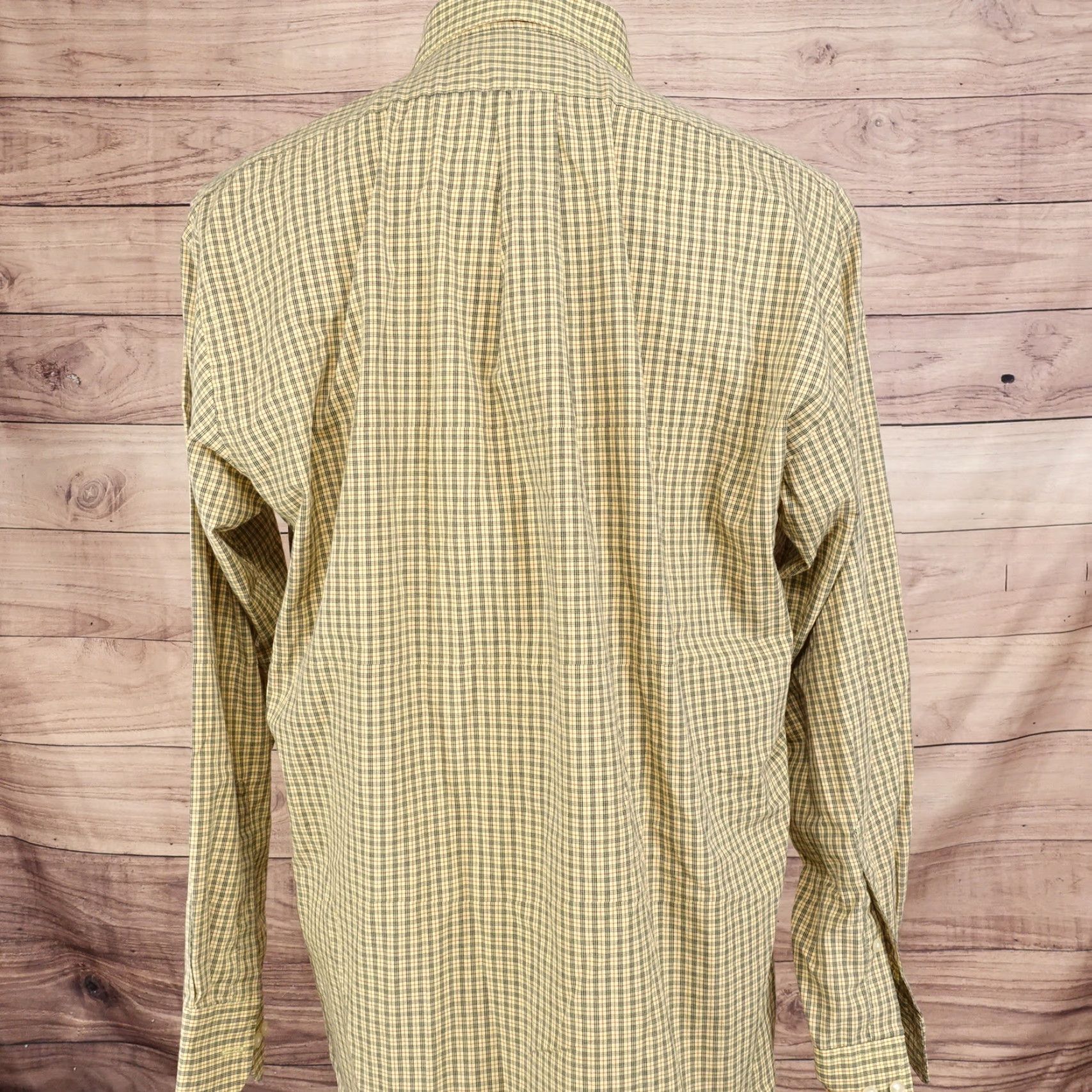 Chaps VINTAGE CHAPS SHIRT Yellow Check Long Sleeve Button-Up Mens SZ 16-16.5 34 L - Cotton, Wrinkle Free, Regular Fit Size US L / EU 52-54 / 3 - 4 Thumbnail