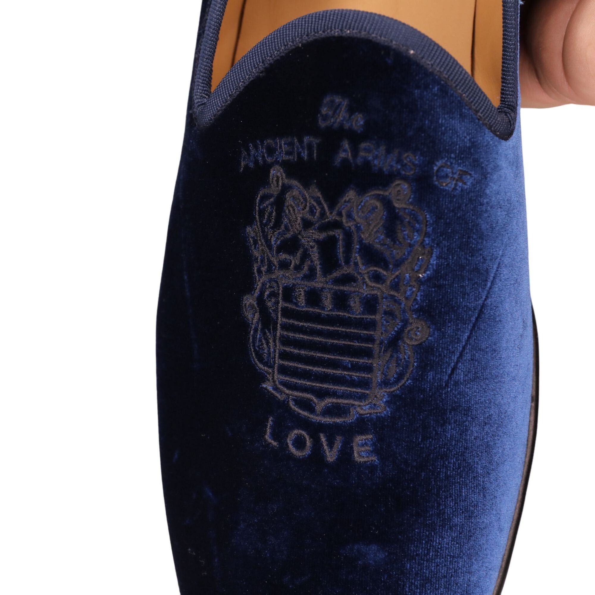 Other NEW Blu Scarpa Italy Mens 19.5 Navy Blue Velvet Dress Shoes Size US 15 / EU 48 - 13 Thumbnail