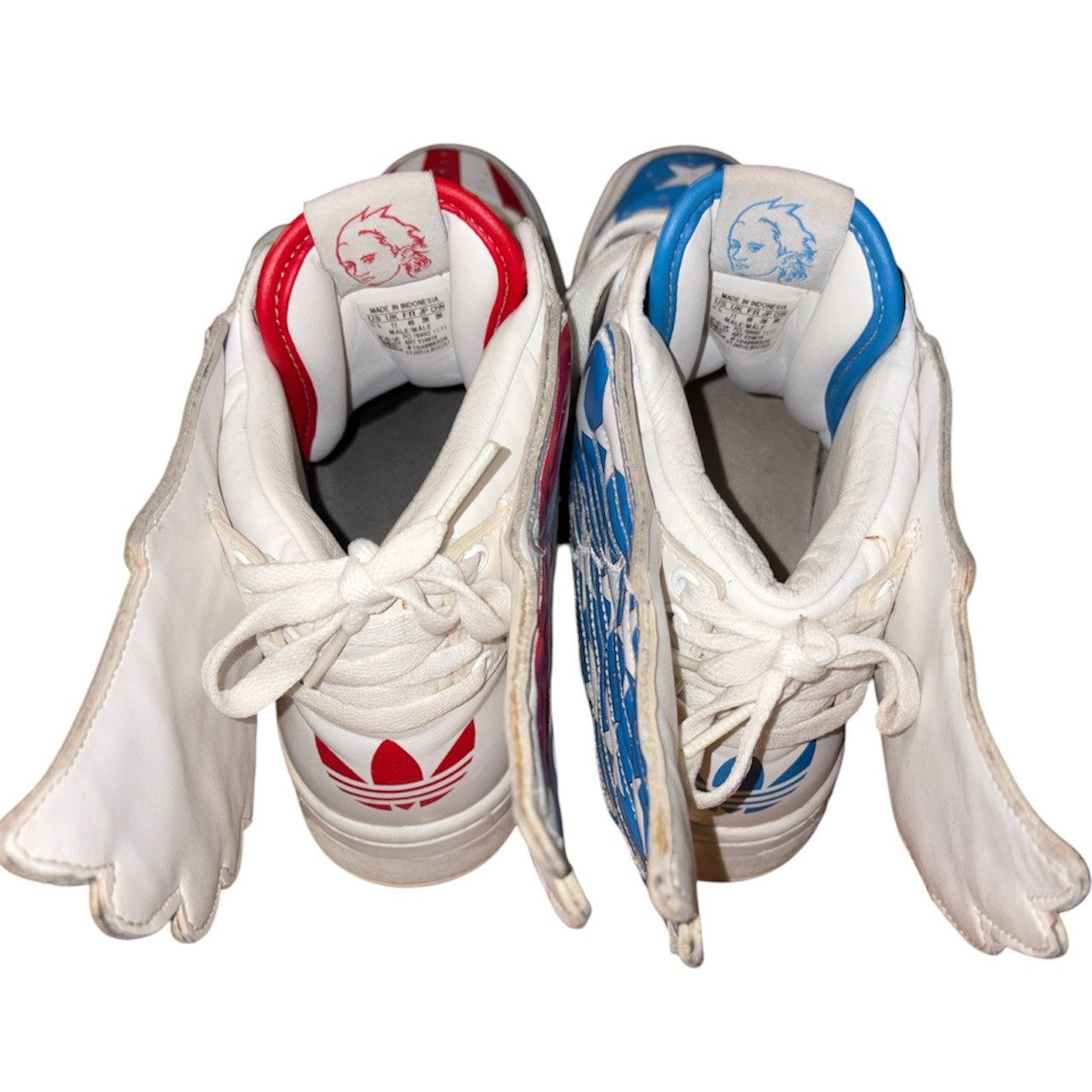 Adidas × Jeremy Scott 2012 STARS AND STRIPES JEREMY SCOTT ADIDAS HIGH TOP SNEAKERS Size US 11 / EU 44 - 5 Thumbnail