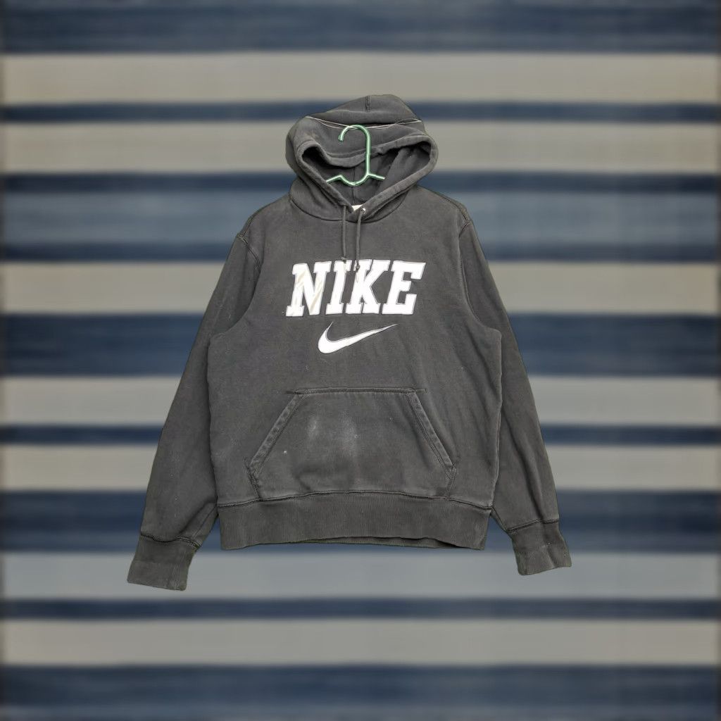 Nike Nike Hoodie Mens M Black Pullover Swoosh Logo Graphic Print Sweatshirt Athletic Size US M / EU 48-50 / 2 - 1 Thumbnail