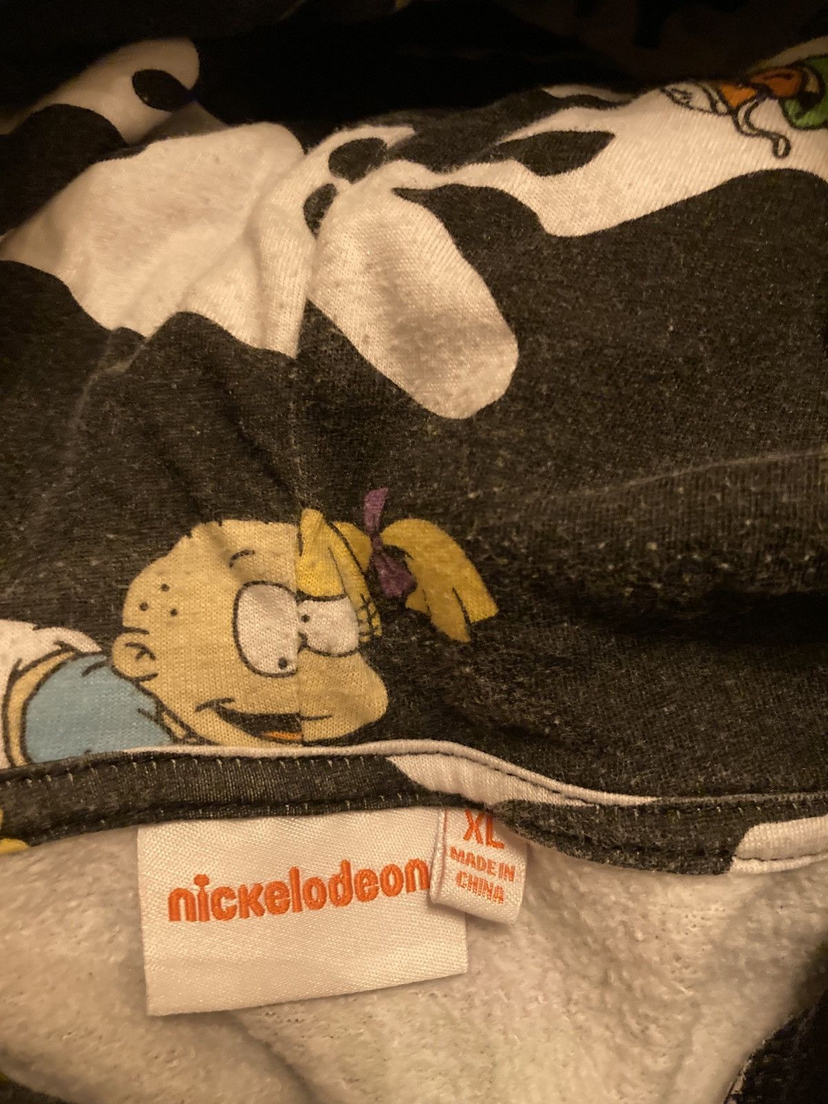 Nickelodeon × Vintage Nickelodeon Rugrats Camo Logo Fleece Hoodie Faded Mens XL Size US XL / EU 56 / 4 - 11 Thumbnail
