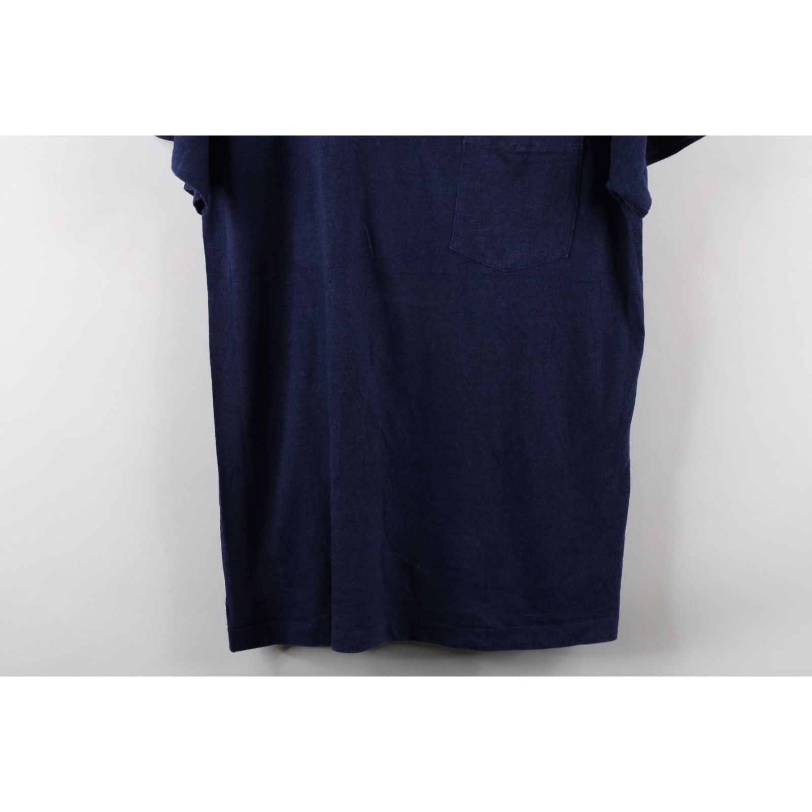 Vintage Vintage 60s 70s Streetwear Faded Blank Pocket T-Shirt Size US L / EU 52-54 / 3 - 3 Thumbnail