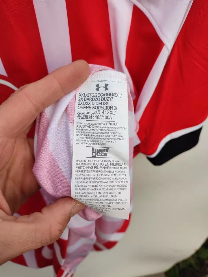 Under Armour 2016/17 Southampton FC Home FOOTBALL Kit SHIRT SOCCER Size US XXL / EU 58 / 5 - 4 Thumbnail