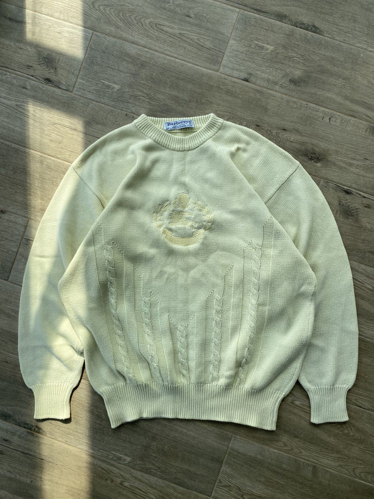 Burberry Burberry Big Logo Knit Sweater Size US L / EU 52-54 / 3 - 5 Thumbnail