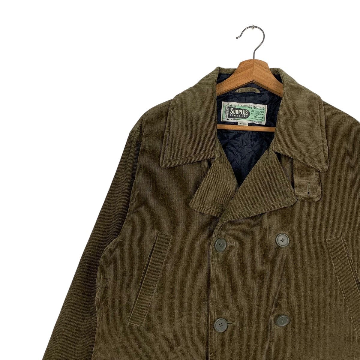 Other Vintage Surplus Double Breasted Corduroy Jacket Size US L / EU 52-54 / 3 - 6 Thumbnail