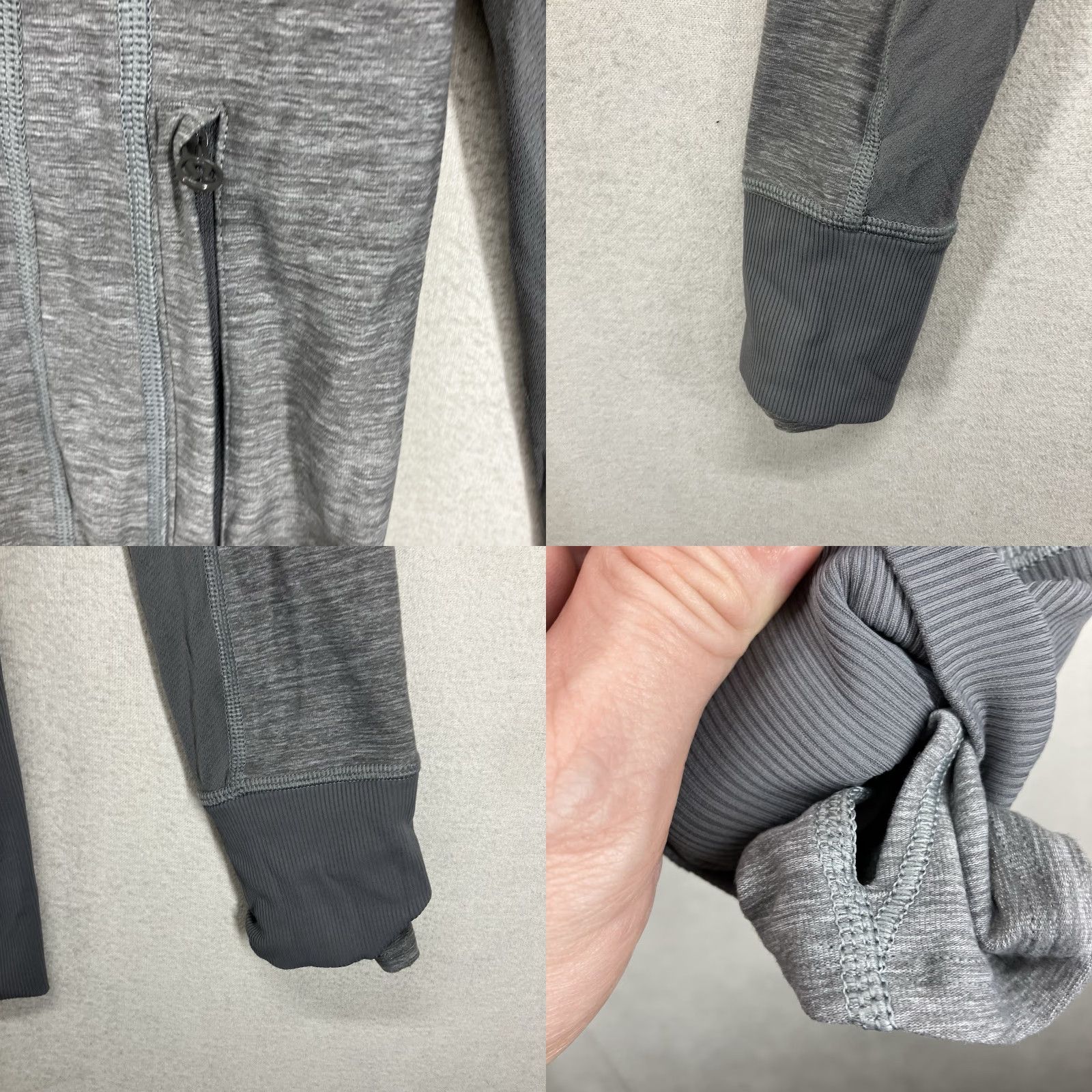 Lululemon Lululemon Women's Jacket 4 Lightweight Full Zip Hoodie Yoga Casual Sport Gray Slim Fit Size S / US 4 / IT 40 - 8 Thumbnail