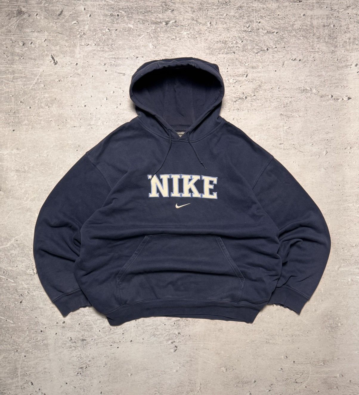 Nike × Vintage NIKE VINTAGE CENTER LOGO OVERSIZE BOXY HOODIE Size US XL / EU 56 / 4 - 1 Thumbnail