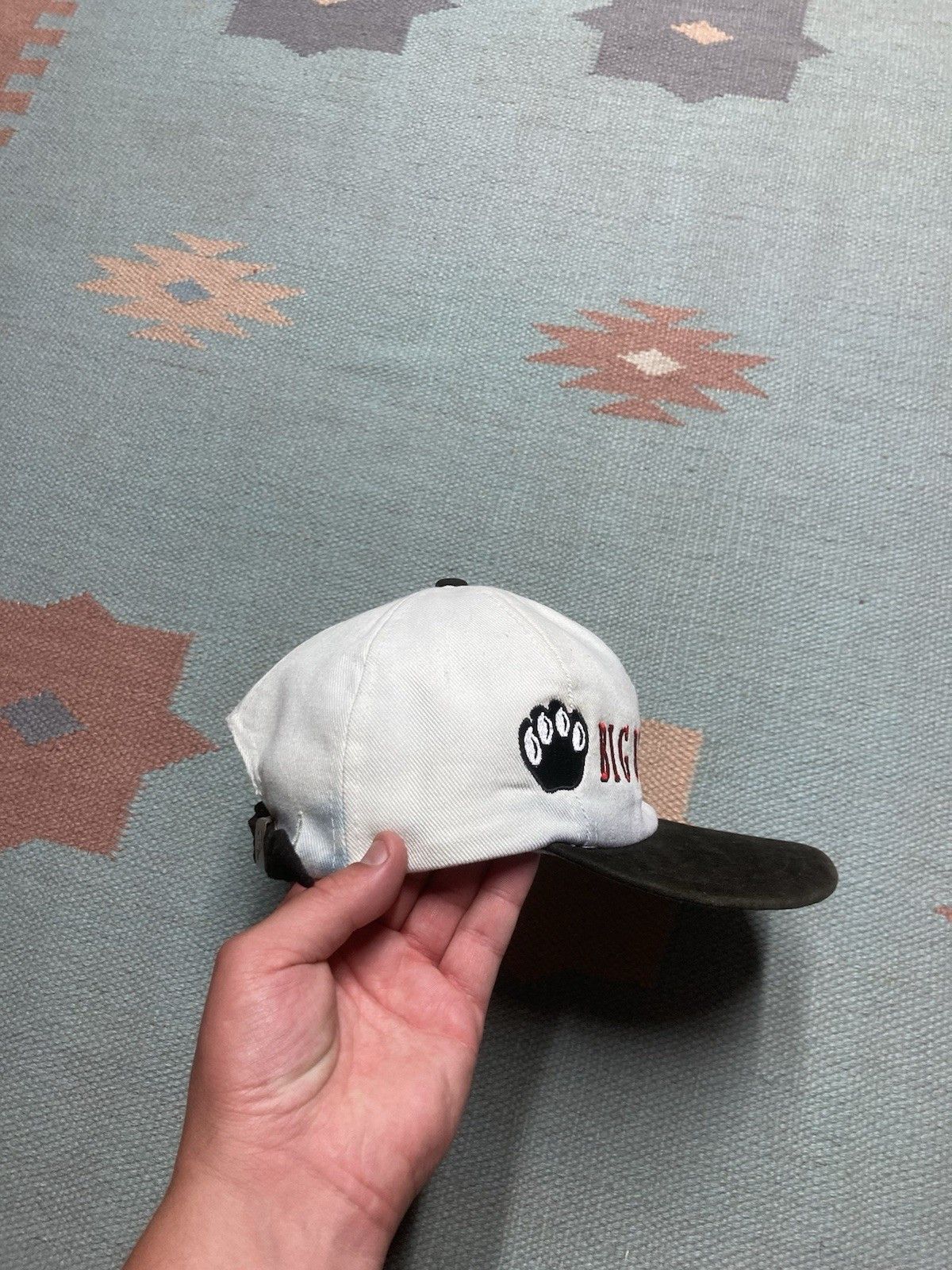 Vintage Vtg Strapback hat big bear arena Michigan hockey bear claws Size ONE SIZE - 9 Thumbnail