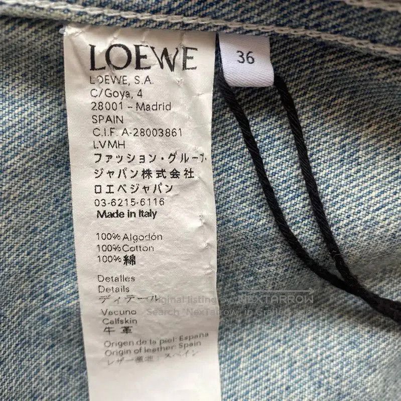 Loewe Loewe Blue Cotton Women’s Jacket . Size S / US 4 / IT 40 - 6 Thumbnail