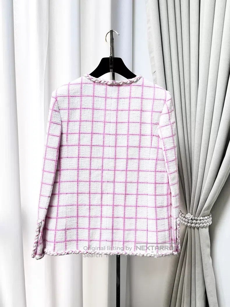 Chanel Chanel Plaid diamond rolled edge four-pocket diamond buckl Size XS / US 0-2 / IT 36-38 - 3 Thumbnail