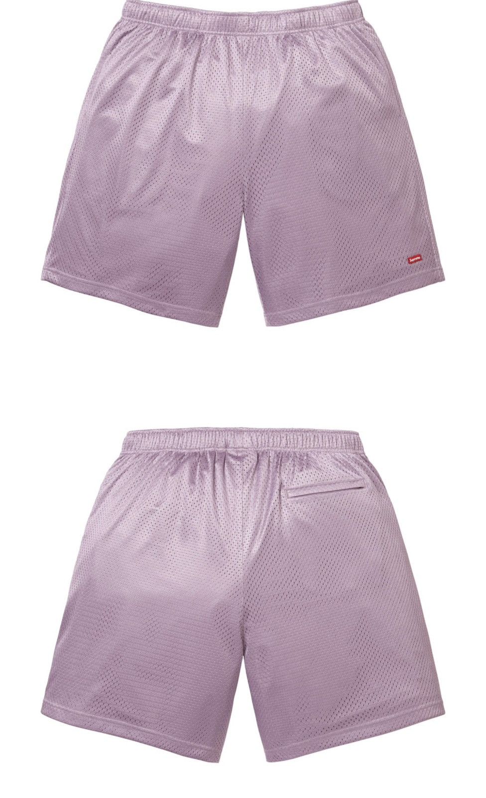 Supreme Supreme small box baggy mesh shorts small lavender Size US 30 / EU 46 - 1 Thumbnail