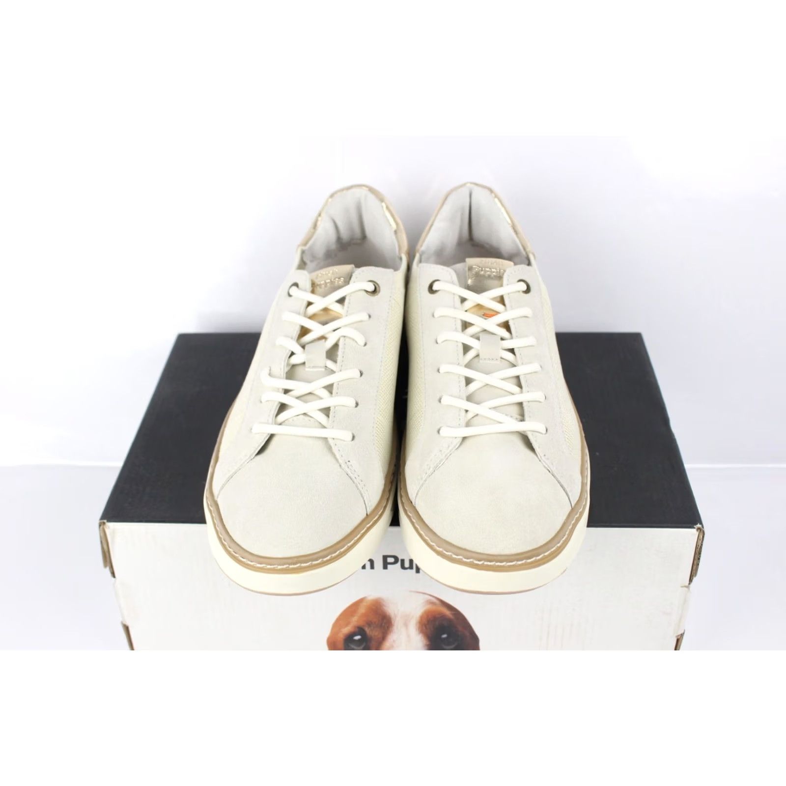Hush Puppies Hush Puppies Cane Sneakers Women's 9M White Suede Casual Low Top - Ceiling White Cow Suede Size US 9 / IT 39 - 5 Thumbnail