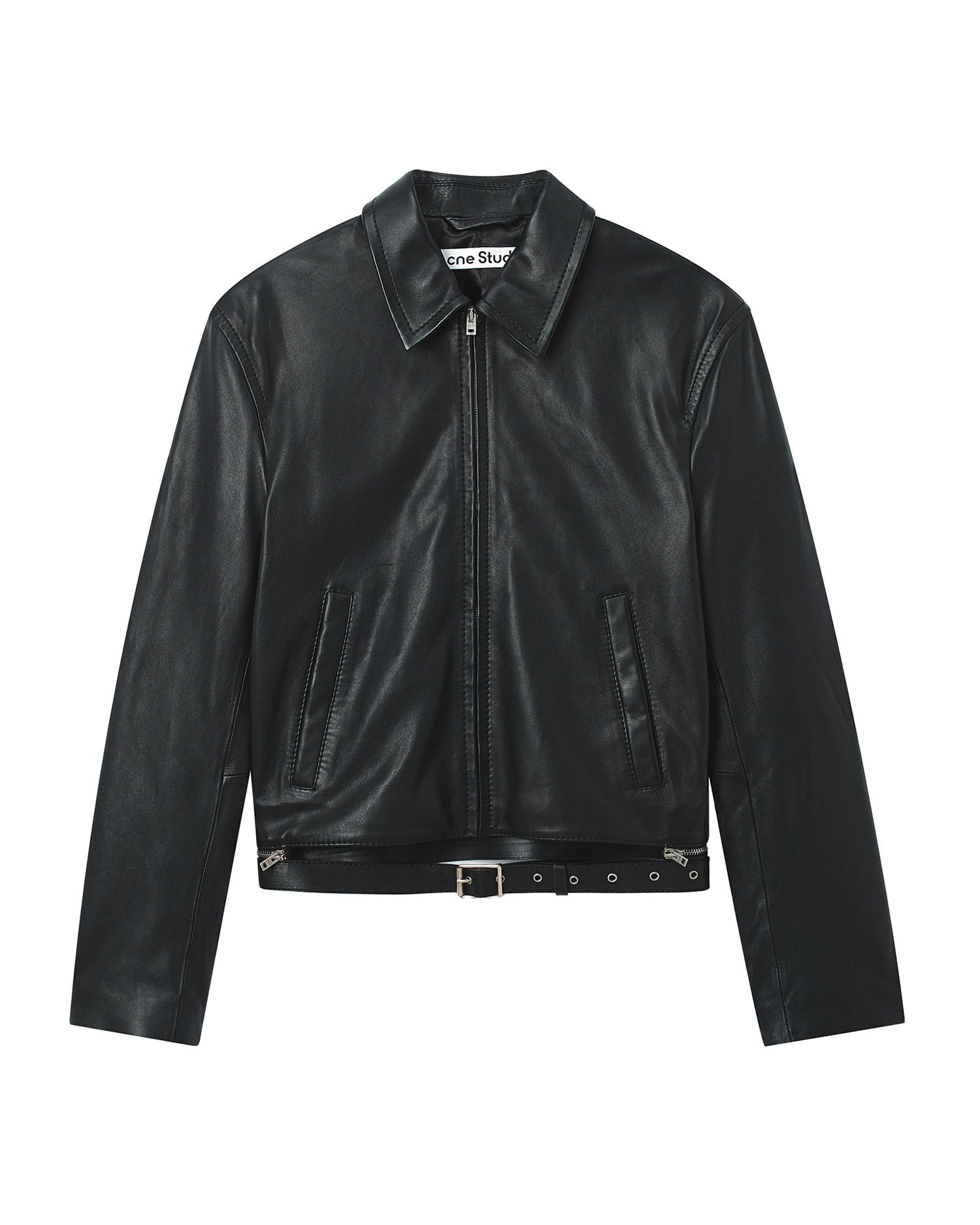 Acne Studios Acne Studios Lapel Zipper Leather Jacket Size US M / EU 48-50 / 2 - 1 Thumbnail