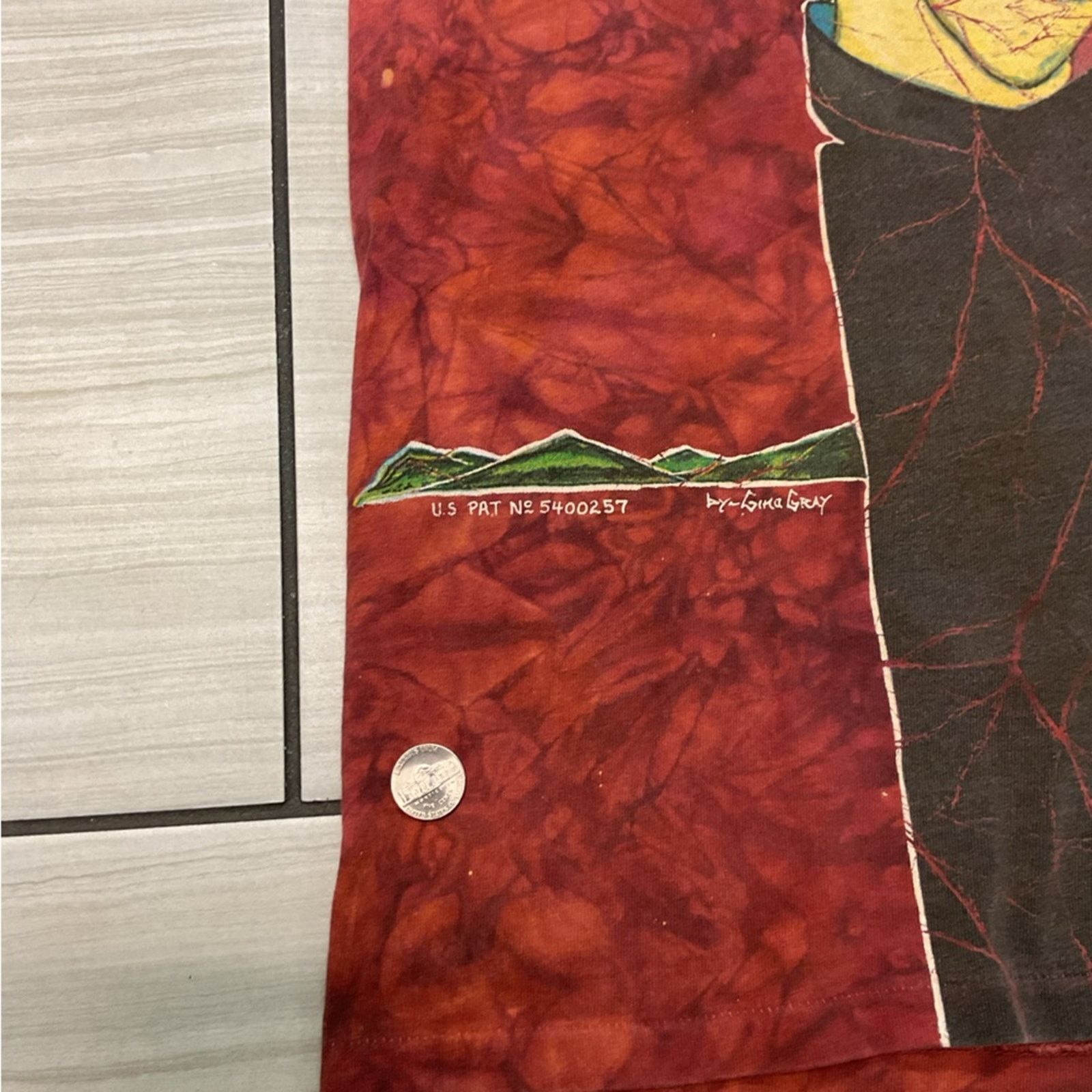 Delta Vintage 1995 The Mountain Native American Tie-Dye T-Shirt Size US L / EU 52-54 / 3 - 3 Thumbnail