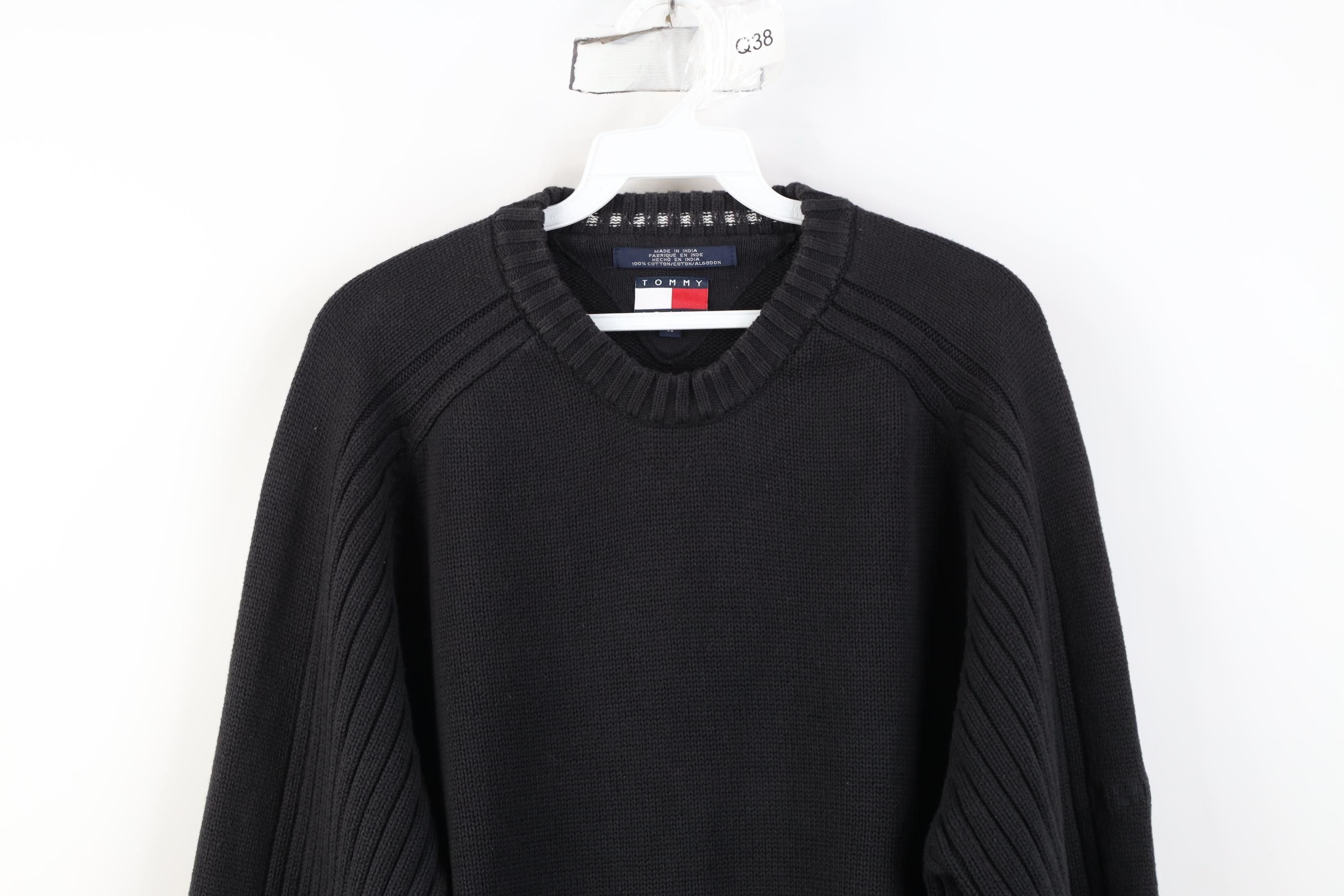 Tommy Hilfiger Vintage 90s Tommy Hilfiger Heavyweight Cotton Knit Sweater Size US XL / EU 56 / 4 - 2 Thumbnail