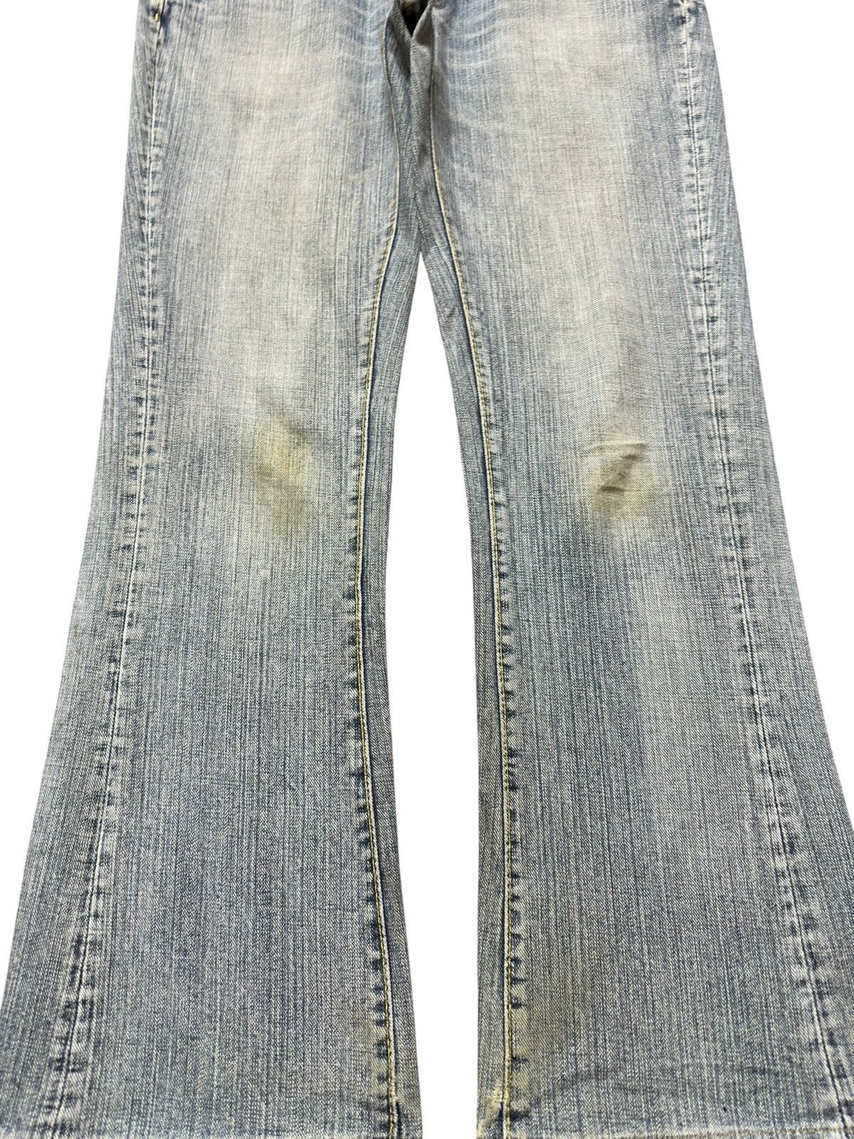 Big John Vintagw Big John Flare Faded Style Jeans Size US 33 - 3 Thumbnail