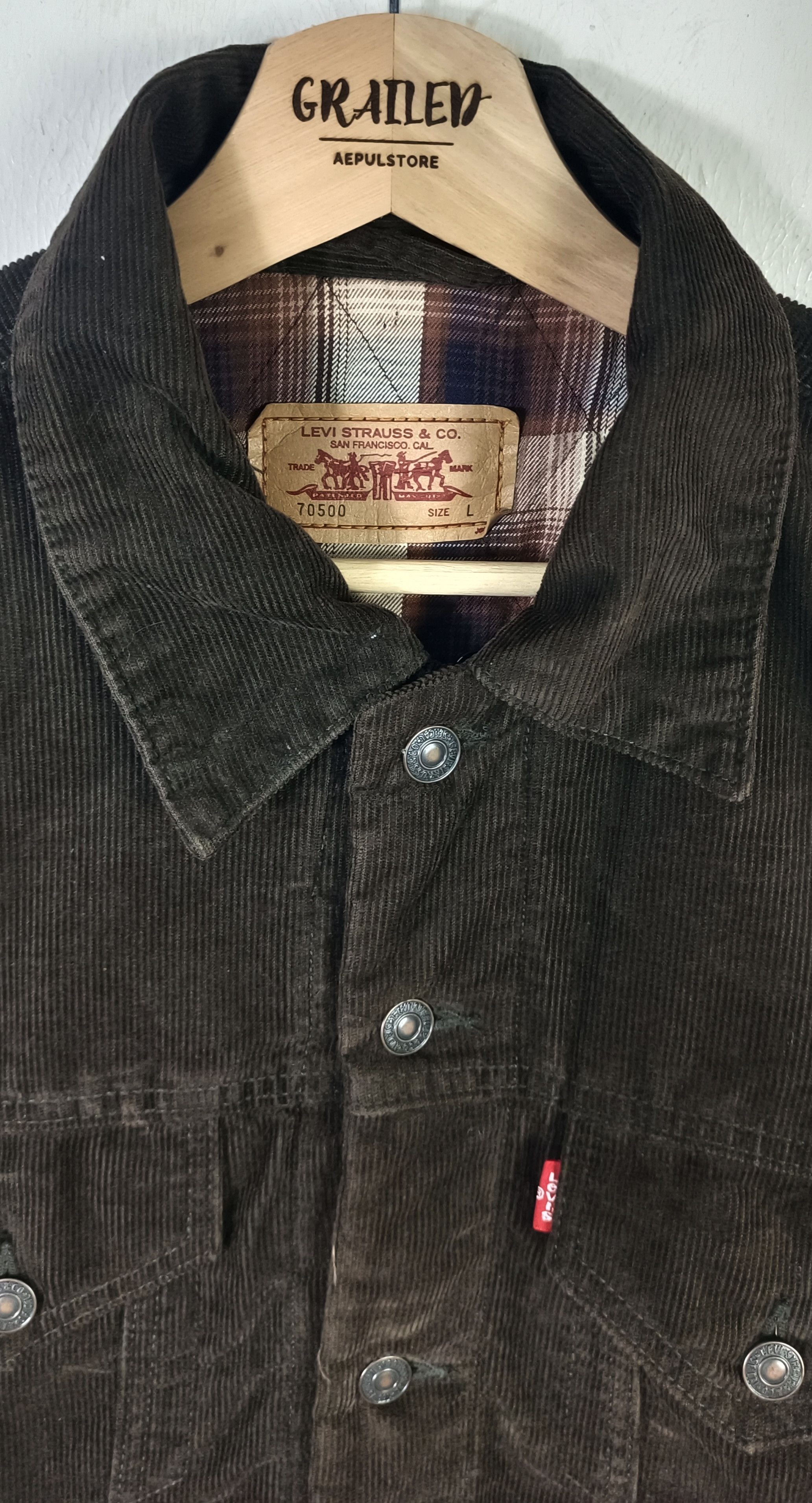 Levi's Levi's Corduroy Men Jacket Size US L / EU 52-54 / 3 - 8 Thumbnail