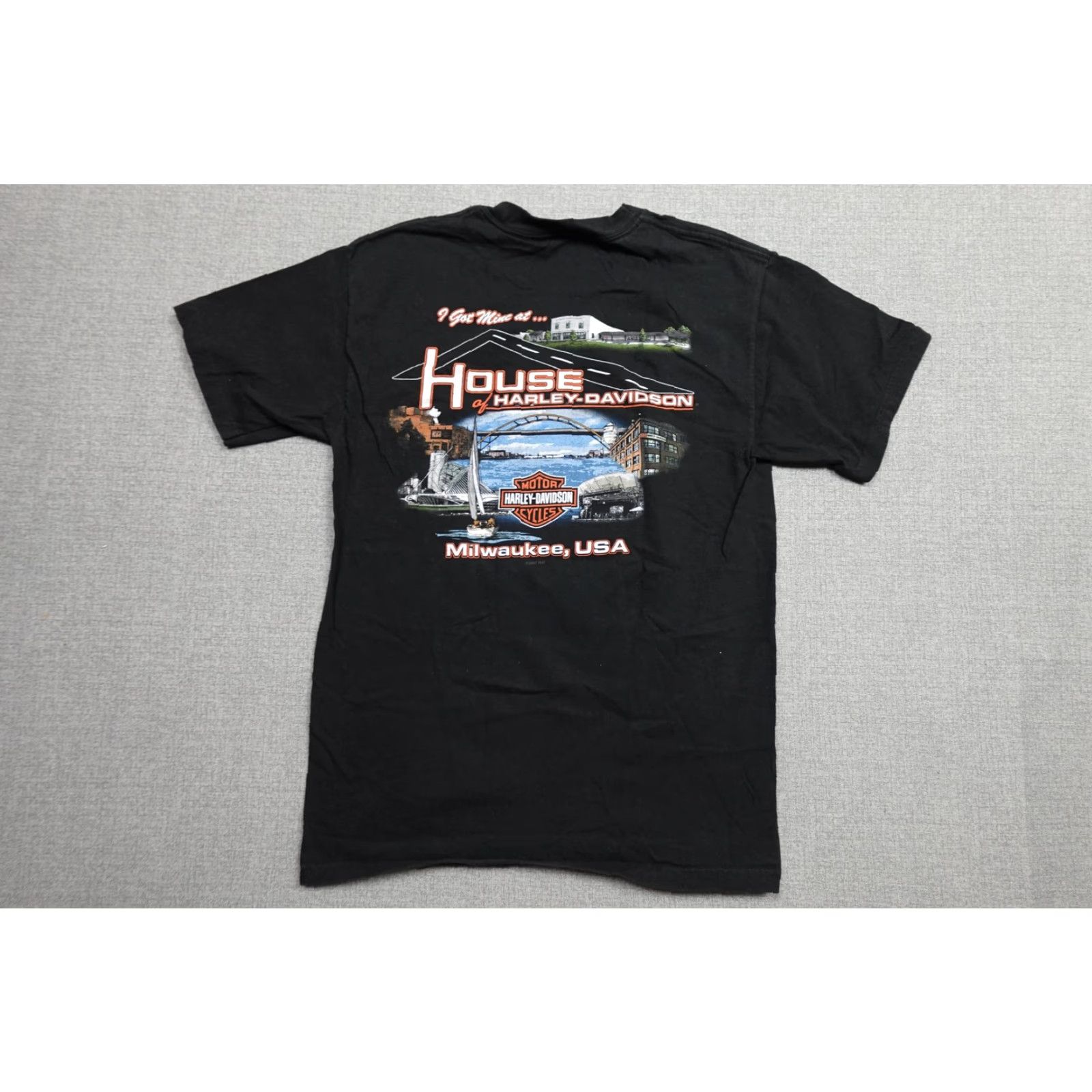 Harley Davidson Harley-Davidson Shirt Mens Medium Black USA Milwaukee House Of Harley-Davidson Size US M / EU 48-50 / 2 - 3 Thumbnail