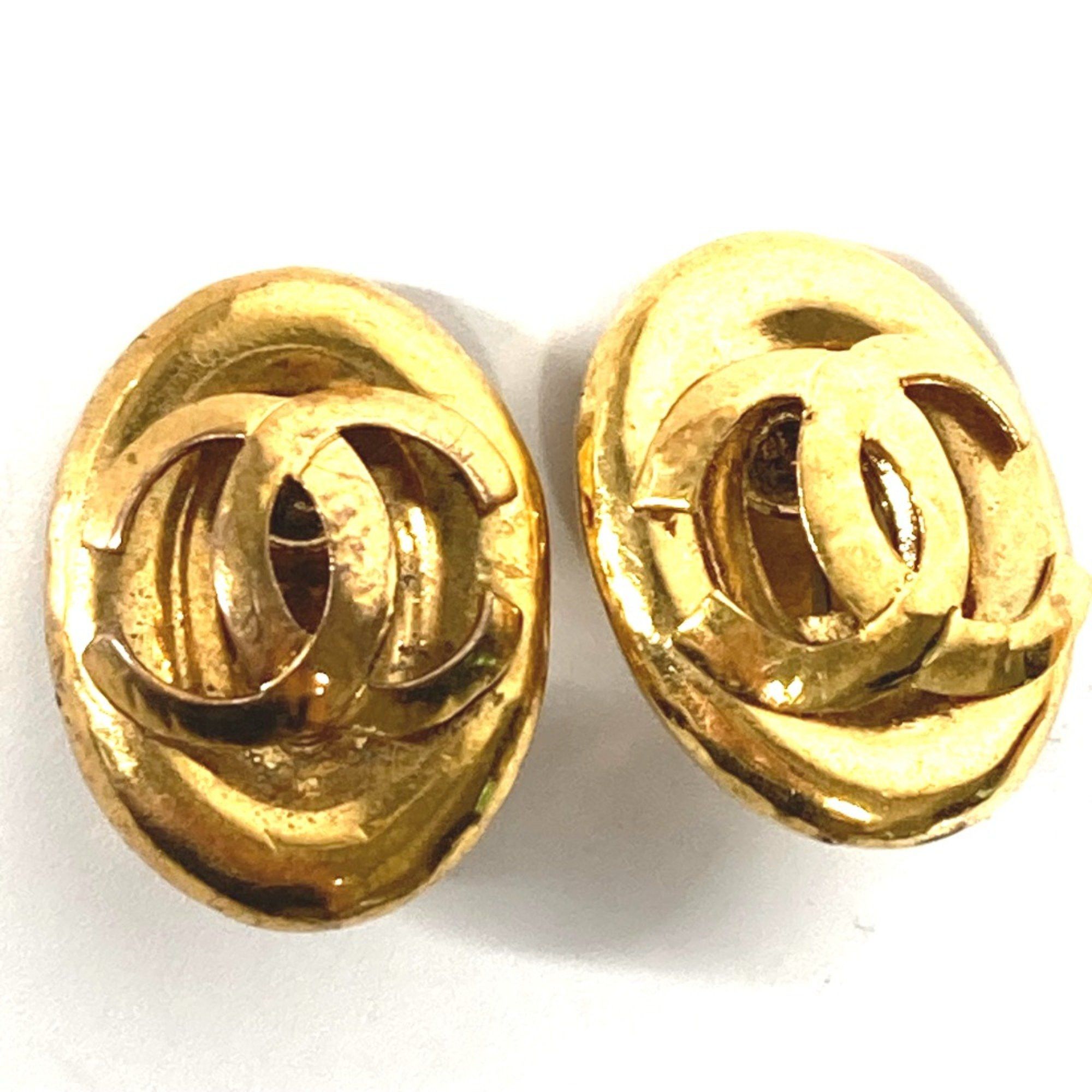 Chanel Chanel vintage accessories round Earrings Gold Size ONE SIZE - 1 Thumbnail