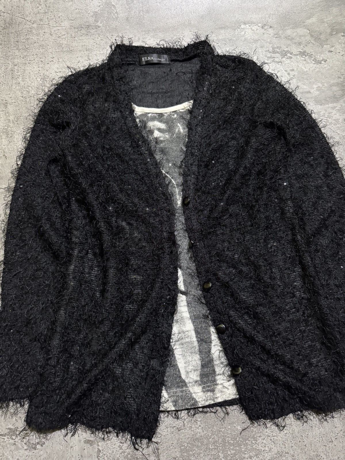 Hysteric Glamour Y2k Elsa Girl Black Fuzzy Inner Tank tops Cardigan Size M / US 6-8 / IT 42-44 - 3 Thumbnail