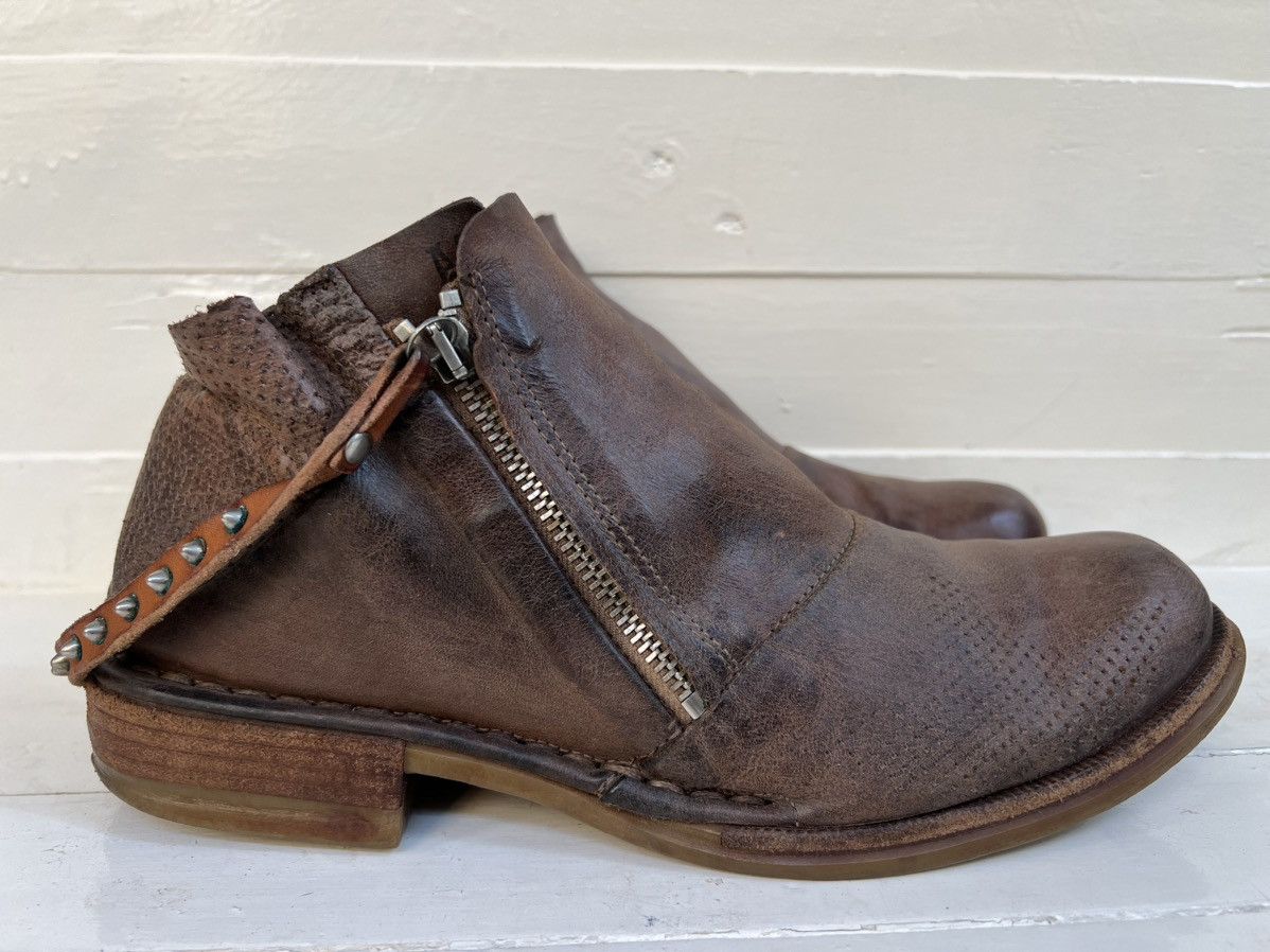 A.S.98 Airstep AS. 98 Women’s Leather Low Ankle Biker Moto Boots Size US 10 / IT 40 - 6 Thumbnail