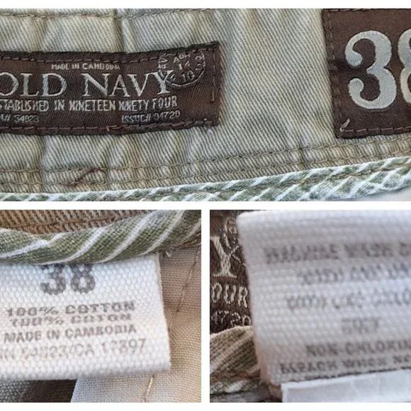 Old Navy Old Navy Mens 38 Khaki Cargo Shorts Utility Pockets Vintage Size US 38 / EU 54 - 3 Thumbnail