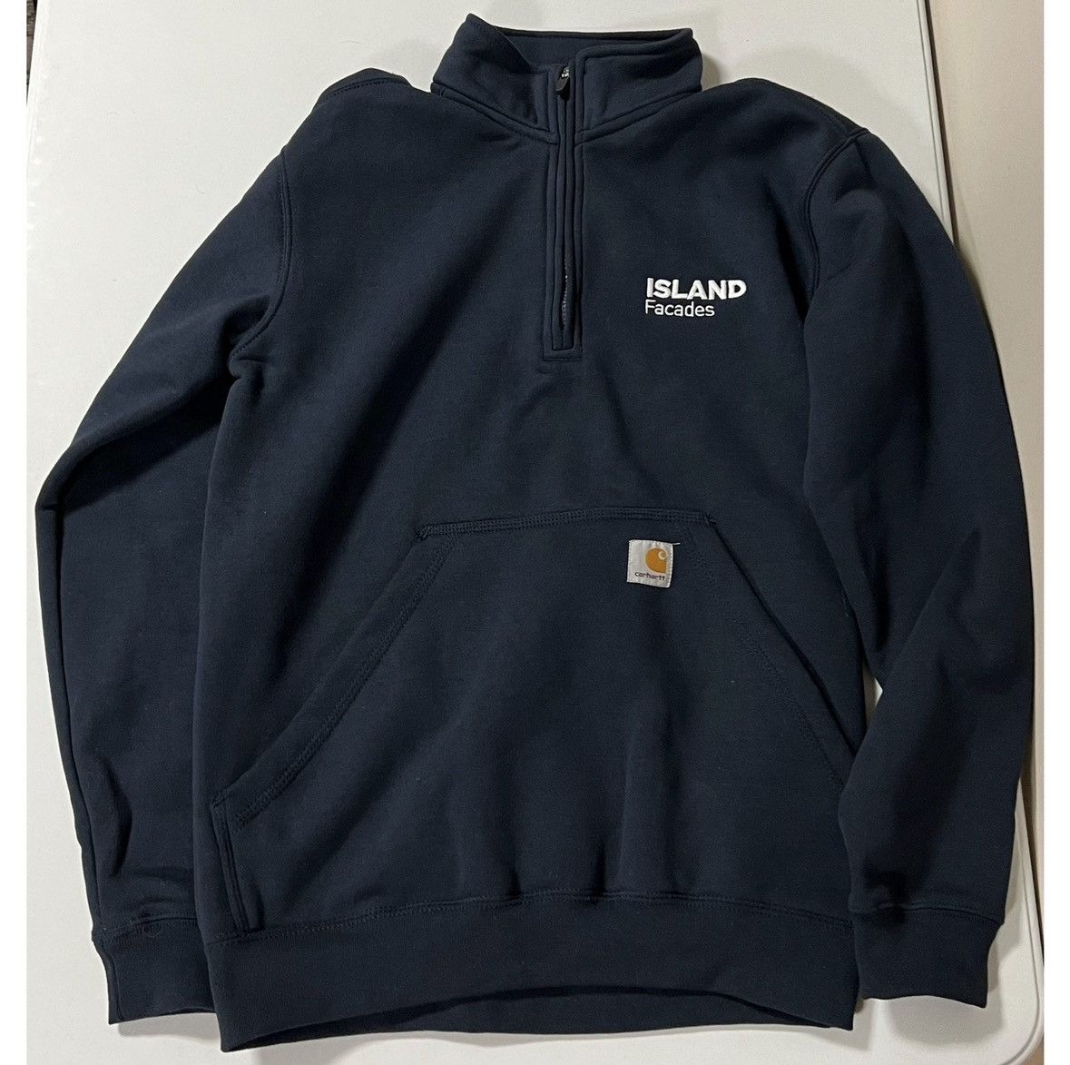 Carhartt Carhartt Blue ‘Island Facades’ Quarter-Zip Sweatshirt Size S Size US S / EU 44-46 / 1 - 1 Thumbnail